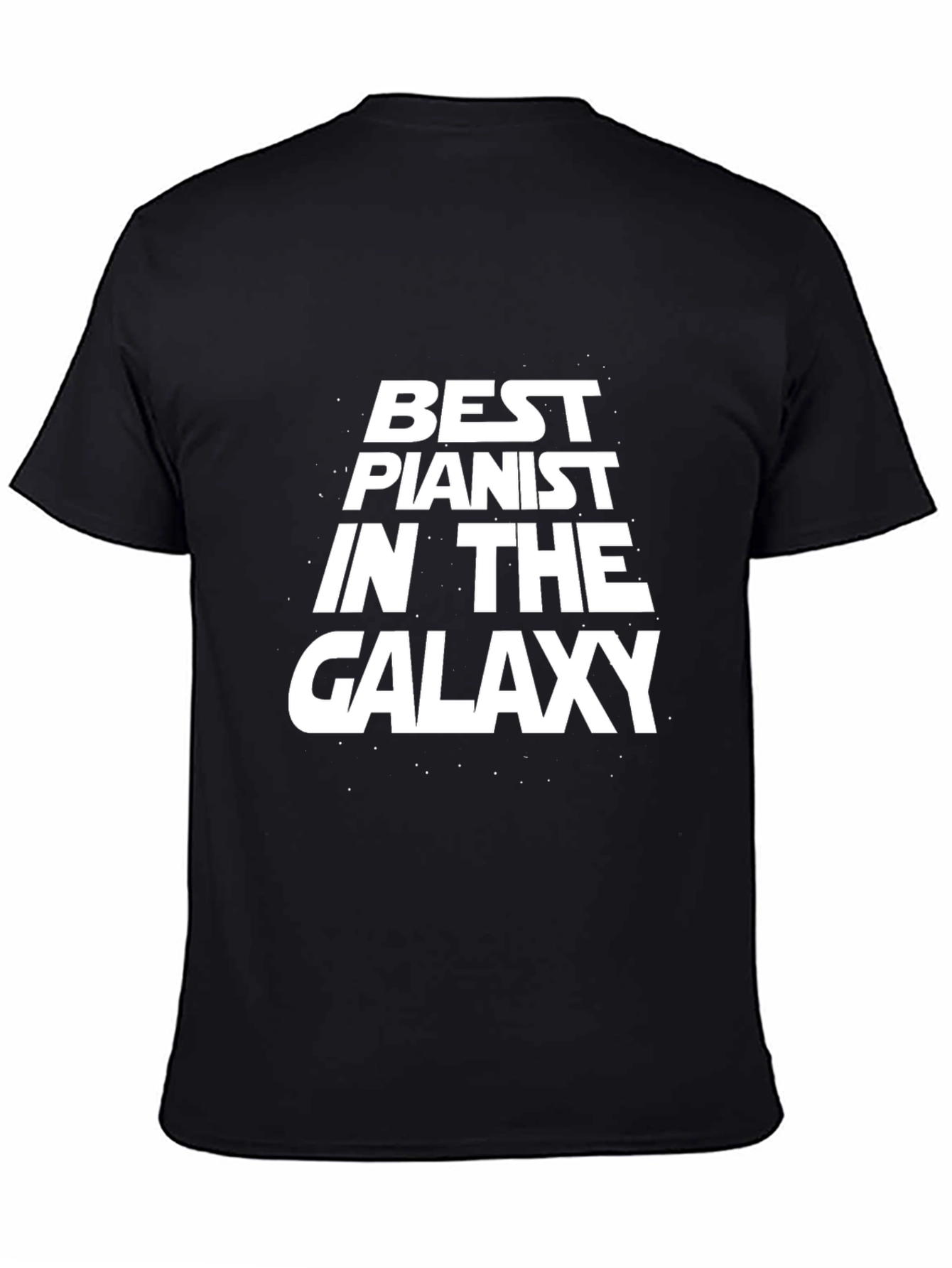 Best Pianist in the Galaxy Black T-Shirt