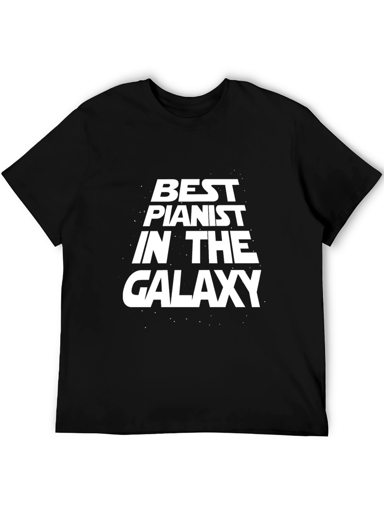 Best Pianist in the Galaxy Black T-Shirt