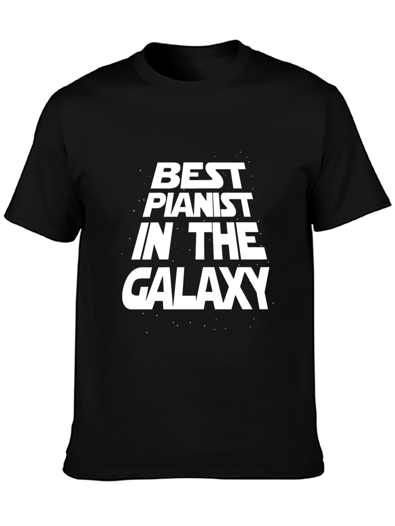 Best Pianist in the Galaxy Black T-Shirt