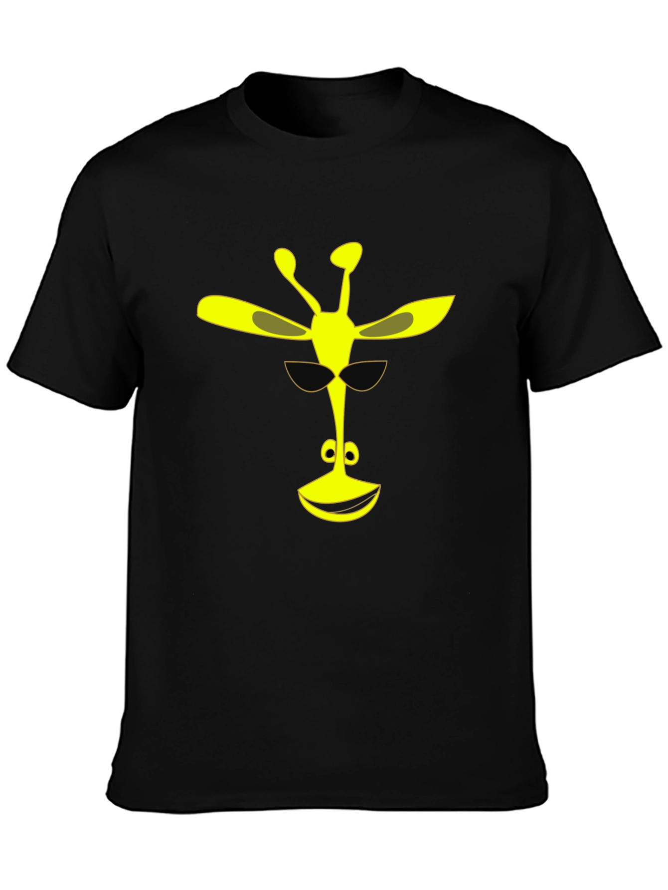 Cool Giraffe Black T-Shirt