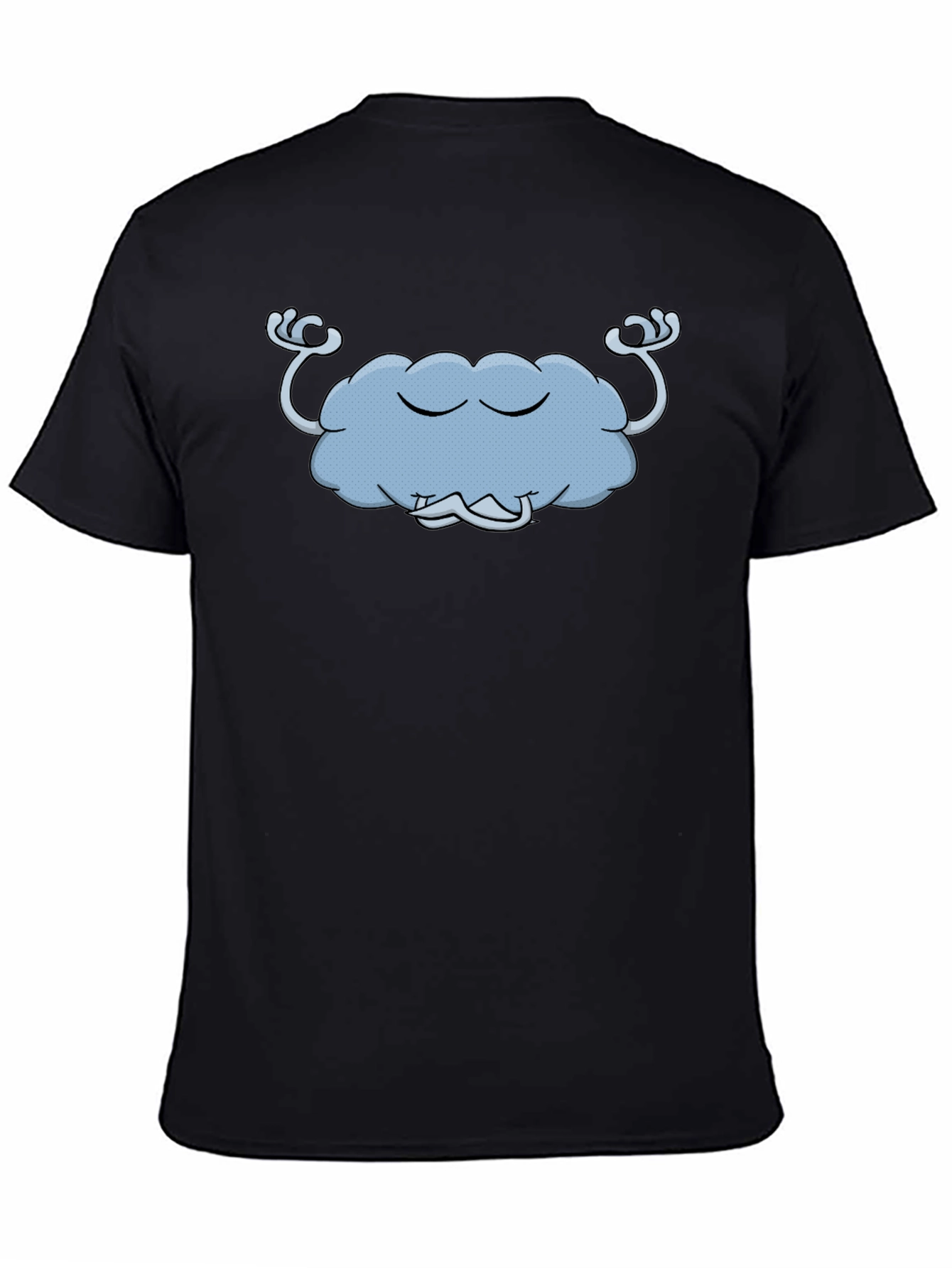 Zen Cloud Graphic T-Shirt - Black Cotton Tee
