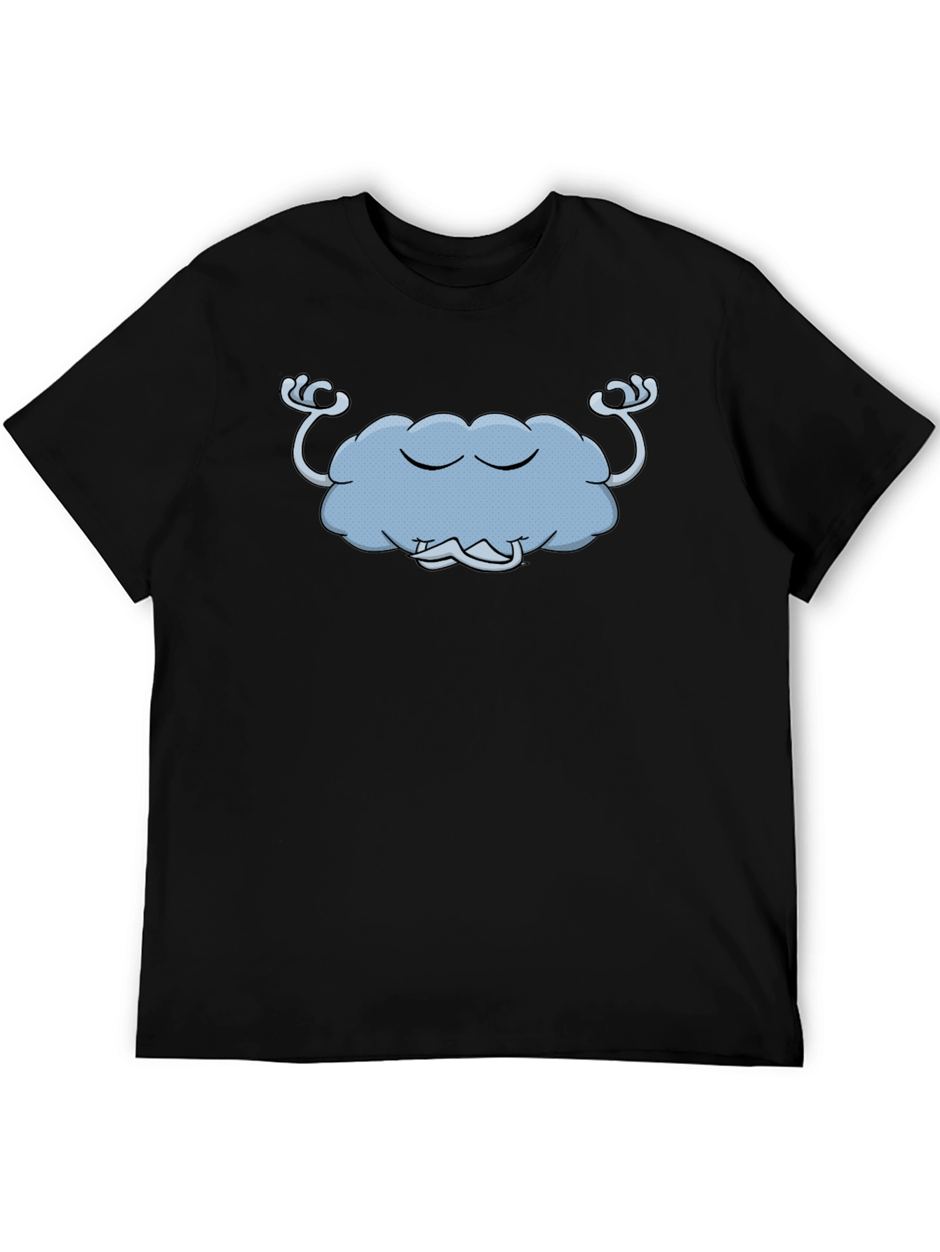 Zen Cloud Graphic T-Shirt - Black Cotton Tee