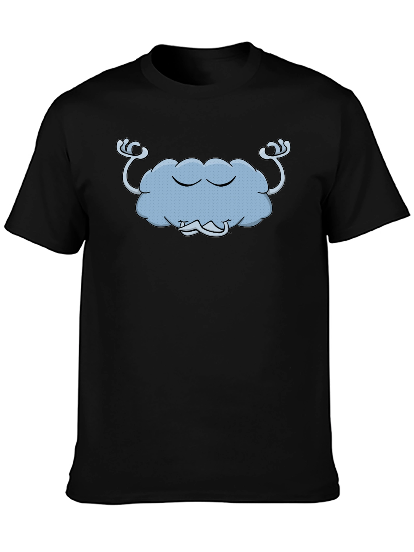 Zen Cloud Graphic T-Shirt - Black Cotton Tee