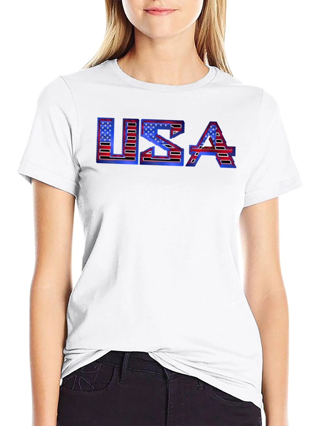 USA Flag T-Shirt - Patriotic Graphic Tee