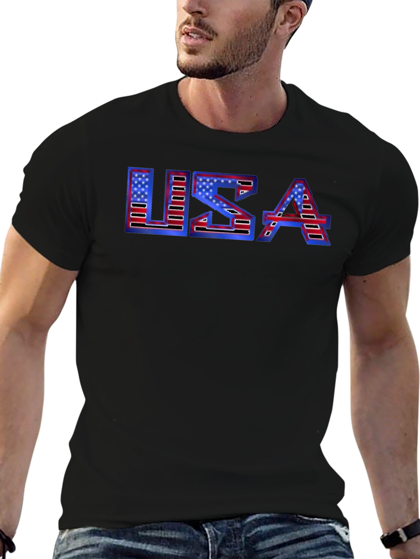 USA Flag T-Shirt - Patriotic Graphic Tee