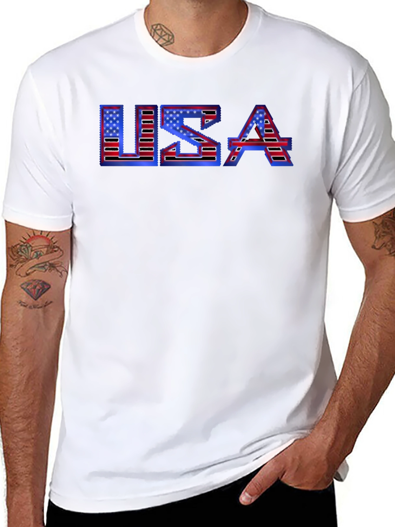 USA Flag T-Shirt - Patriotic Graphic Tee