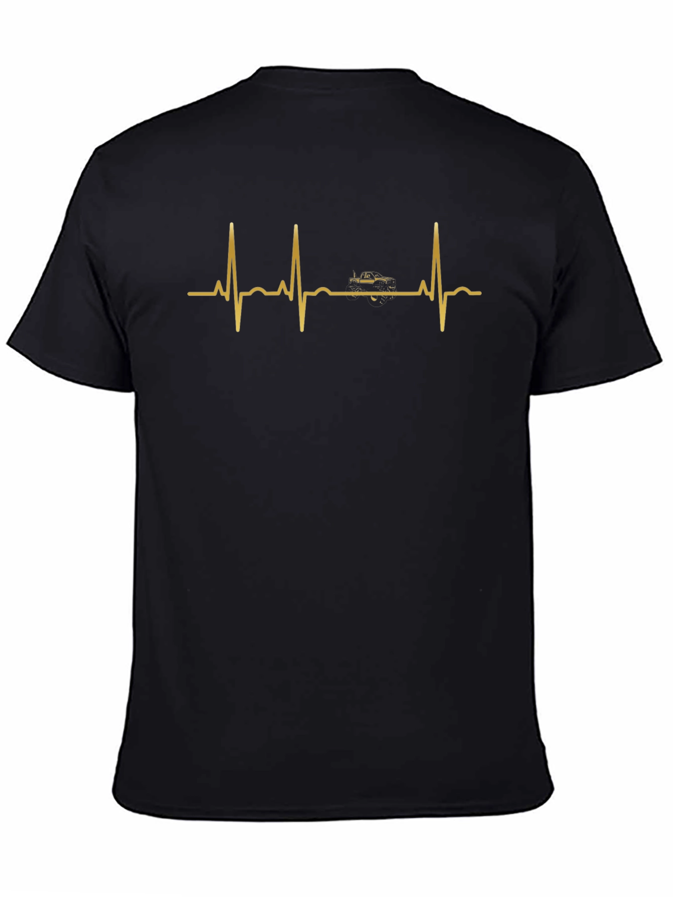 Car Heartbeat T-Shirt - Black