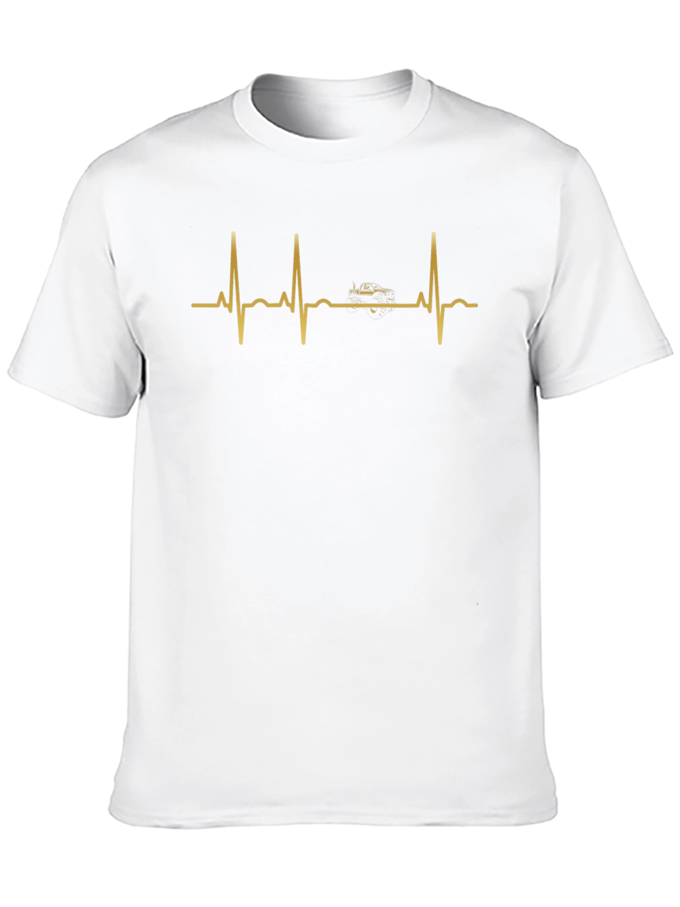 Car Heartbeat T-Shirt - Black