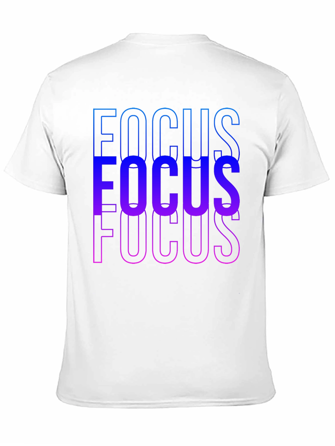 Focus Gradient Graphic T-Shirt - Mens Black Tee
