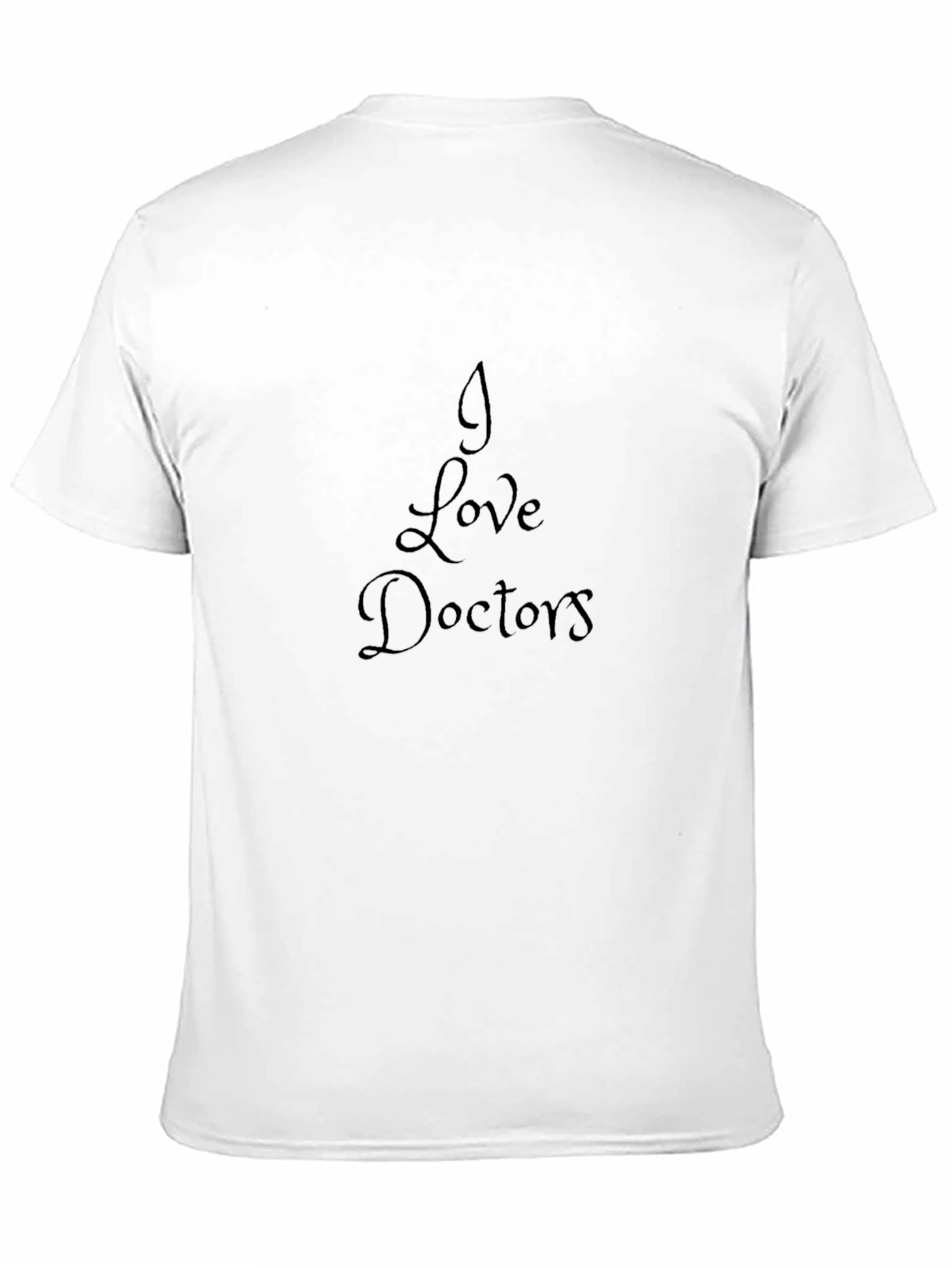 I Love Doctors Black T-Shirt