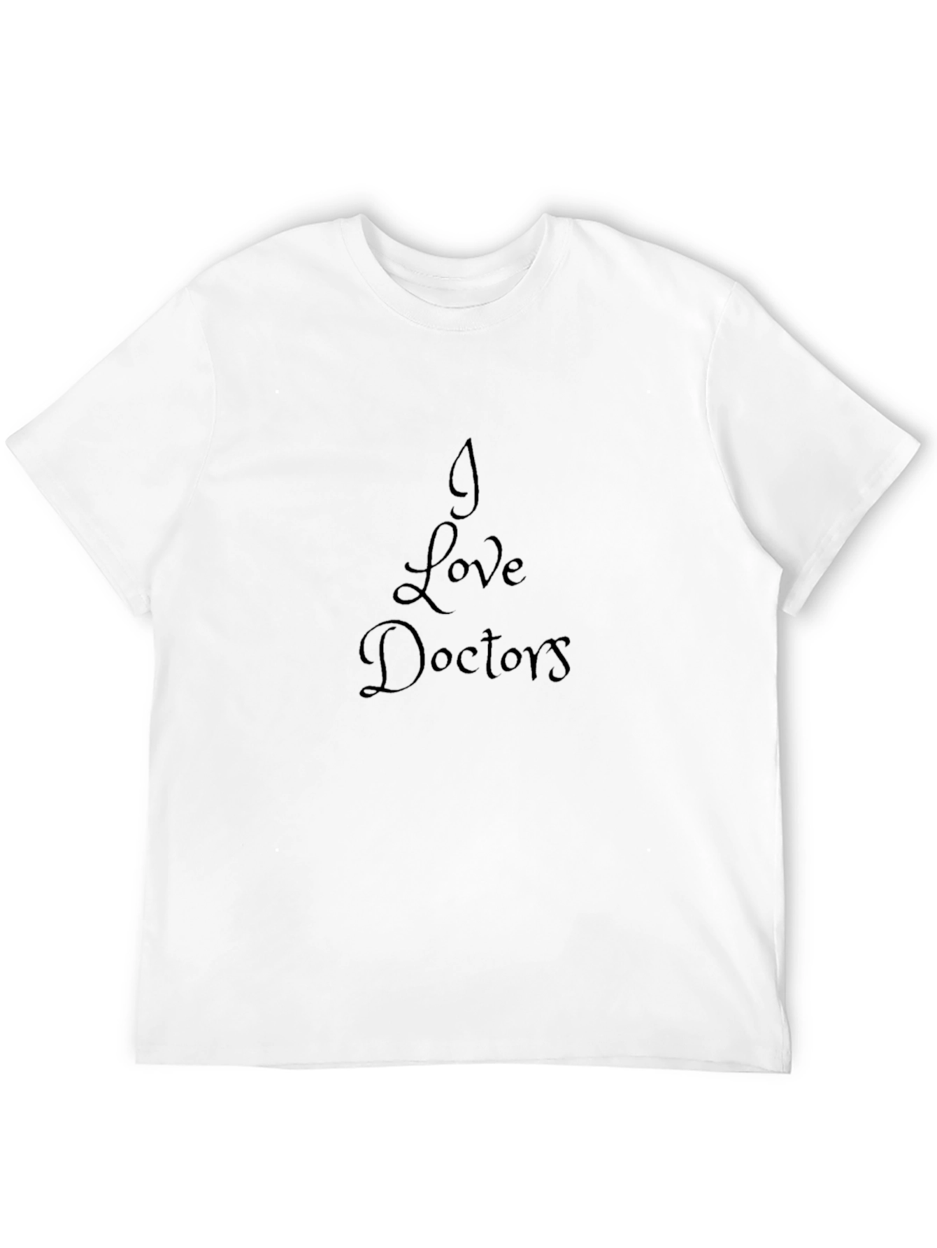 I Love Doctors Black T-Shirt