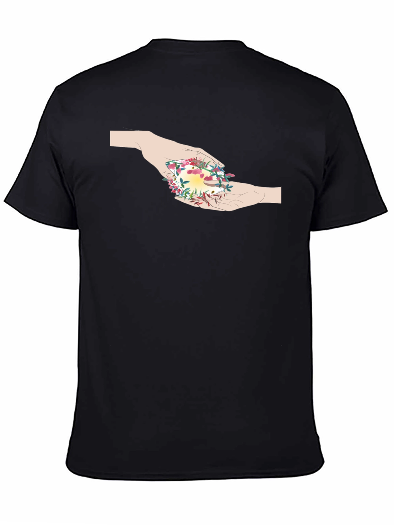 Nature Hands Graphic Tee - Soft Cotton Blend