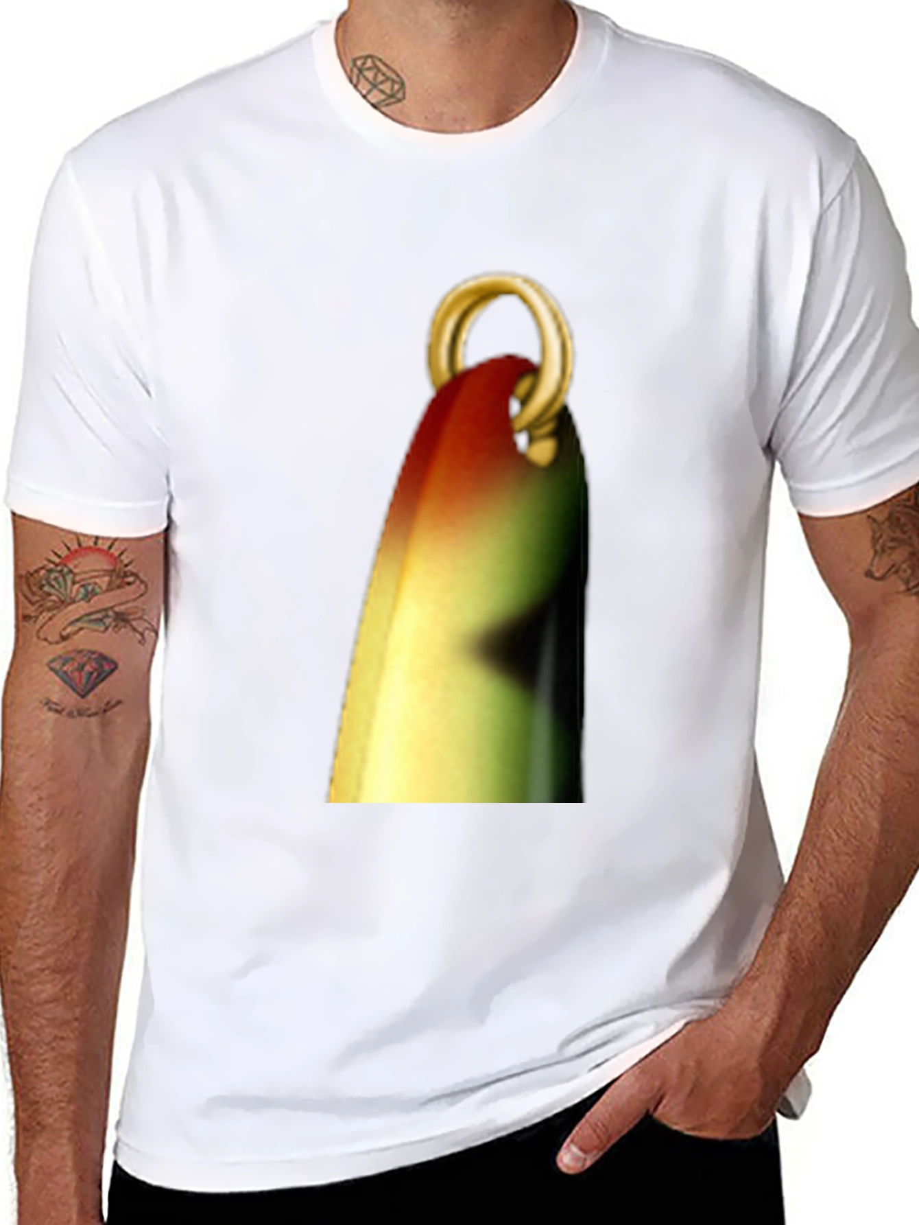 Fishing Lure Graphic Tee - Anglers Black T-Shirt