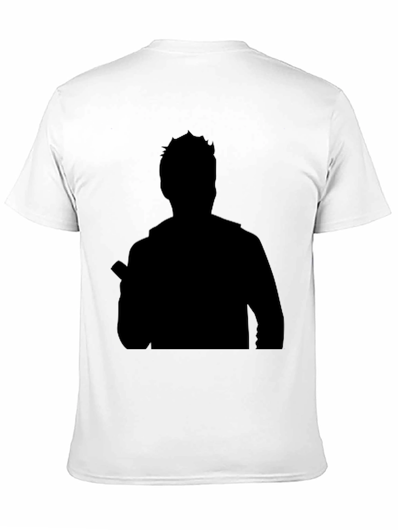 Mens Black Silhouette Graphic Tee