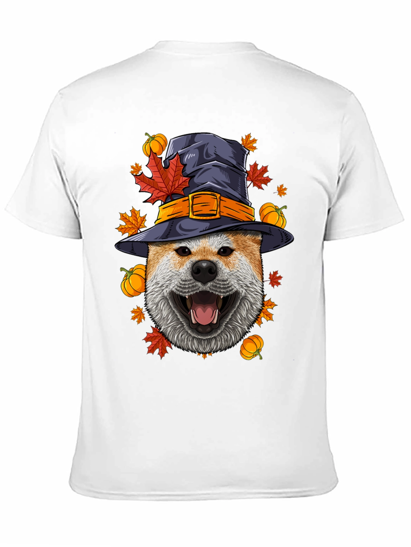 Dog in Witch Hat Halloween T-Shirt