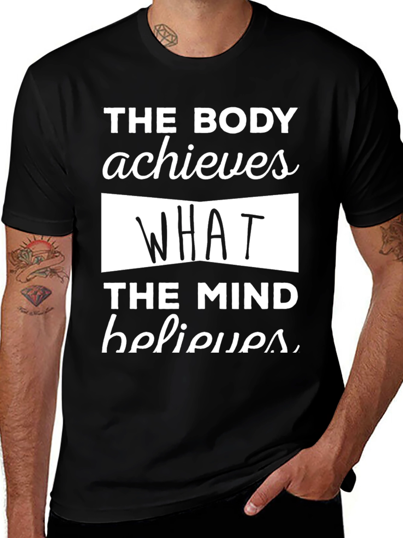 Motivational Graphic T-Shirt - Body & Mind
