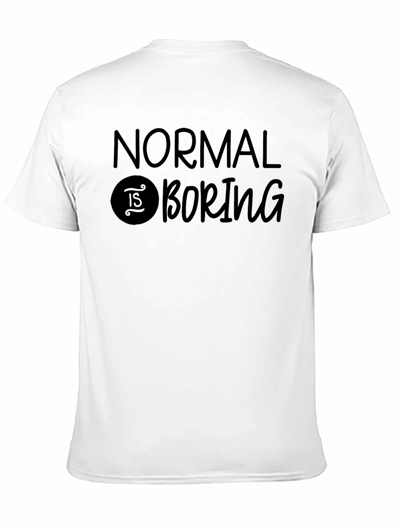 Normal is Boring Black Graphic Tee
