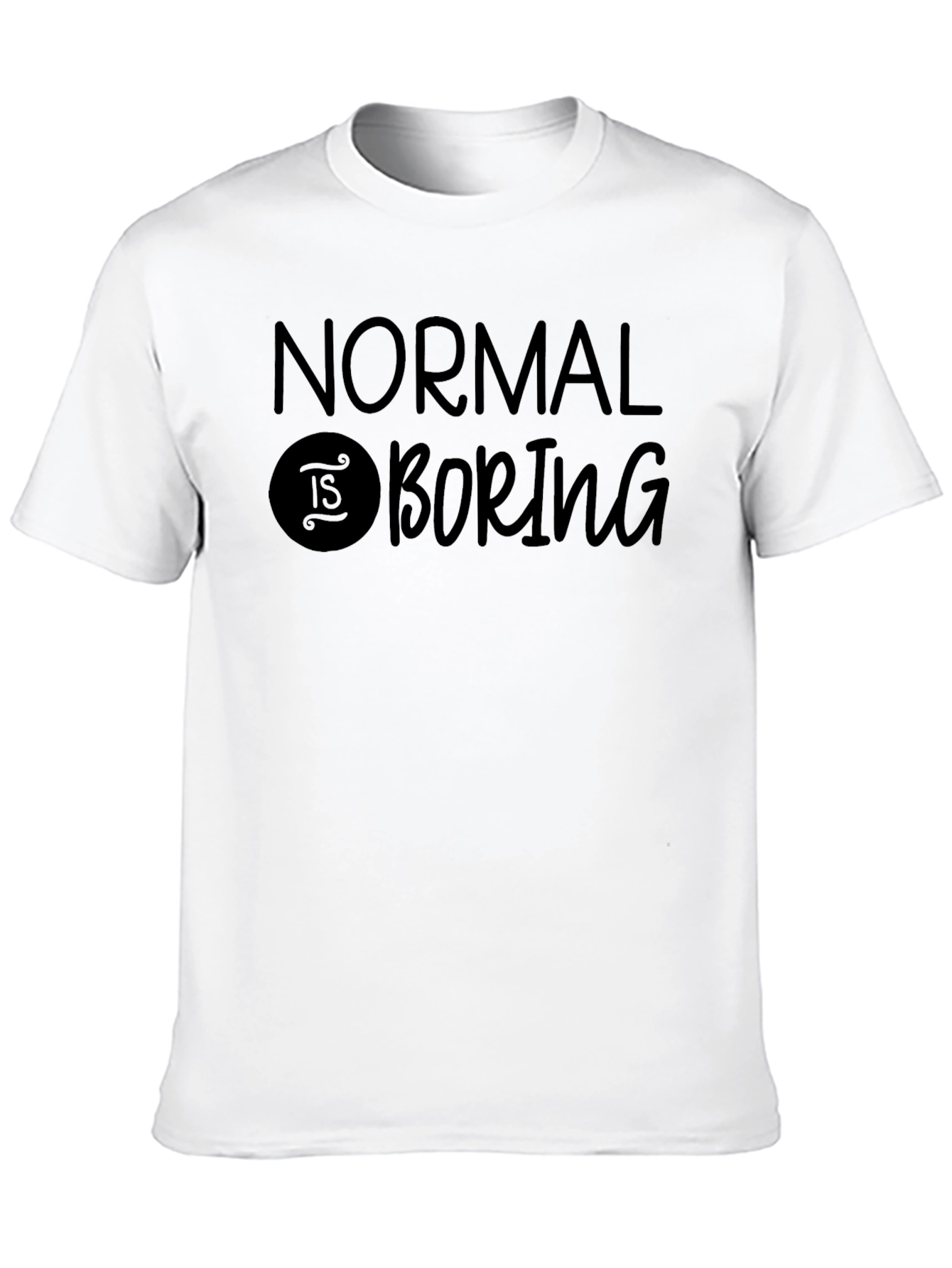 Normal is Boring Black Graphic Tee