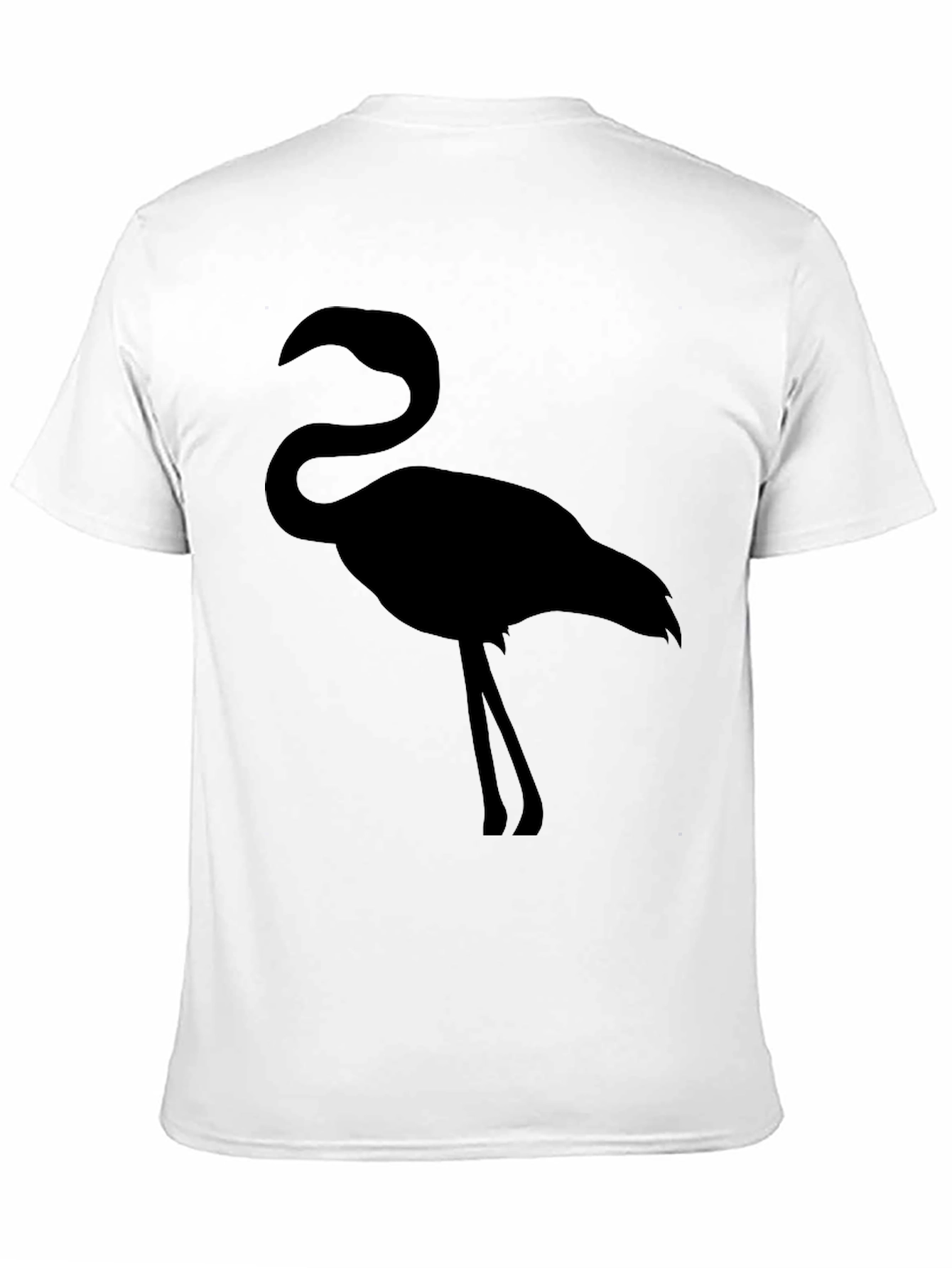 Flamingo Graphic Tee - Black Cotton Comfort