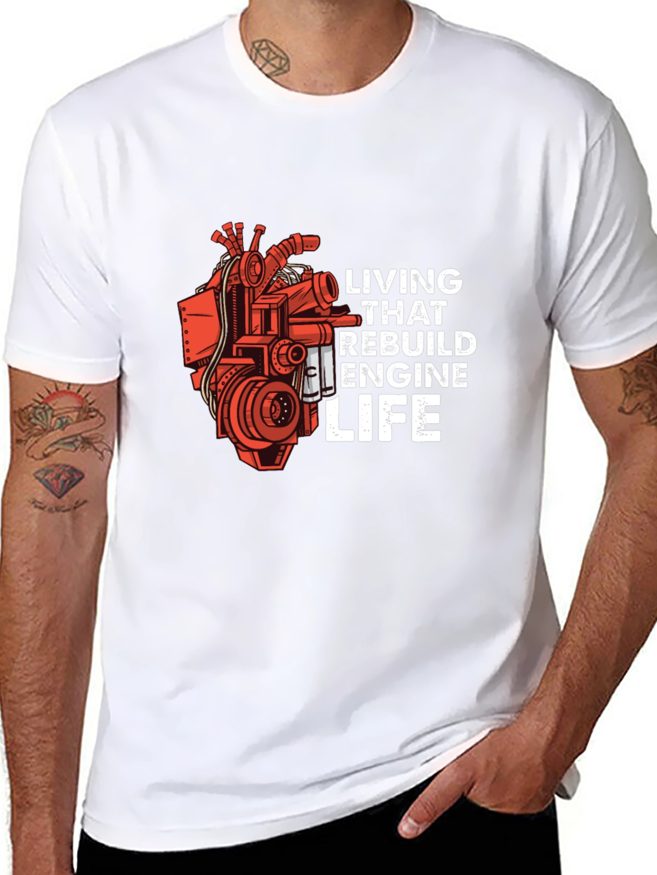 Living That Rebuild Engine Life T-Shirt