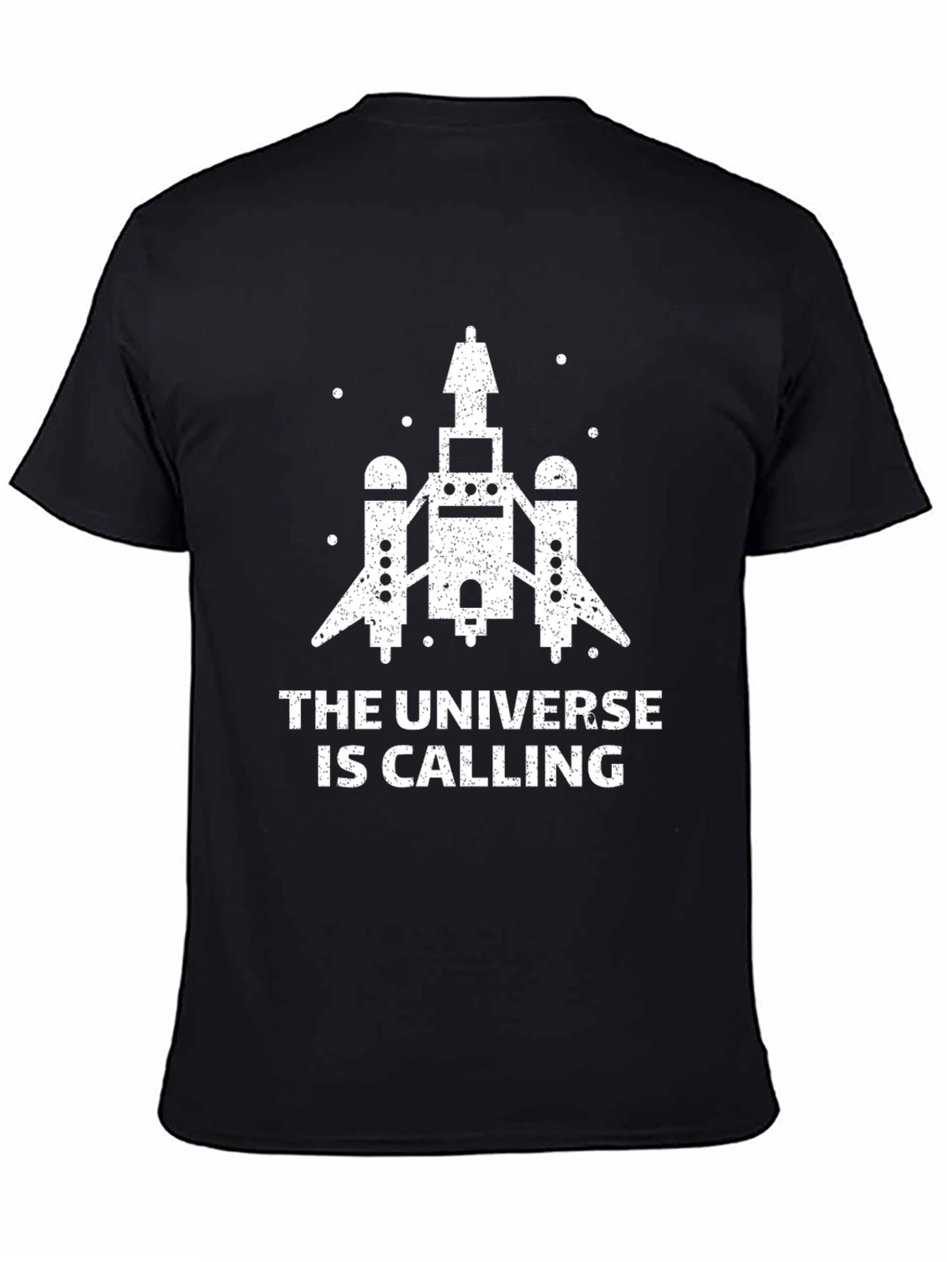 Universe Calling Graphic T-Shirt - Black