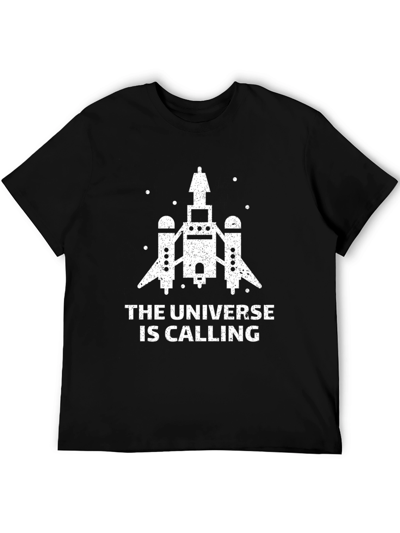 Universe Calling Graphic T-Shirt - Black