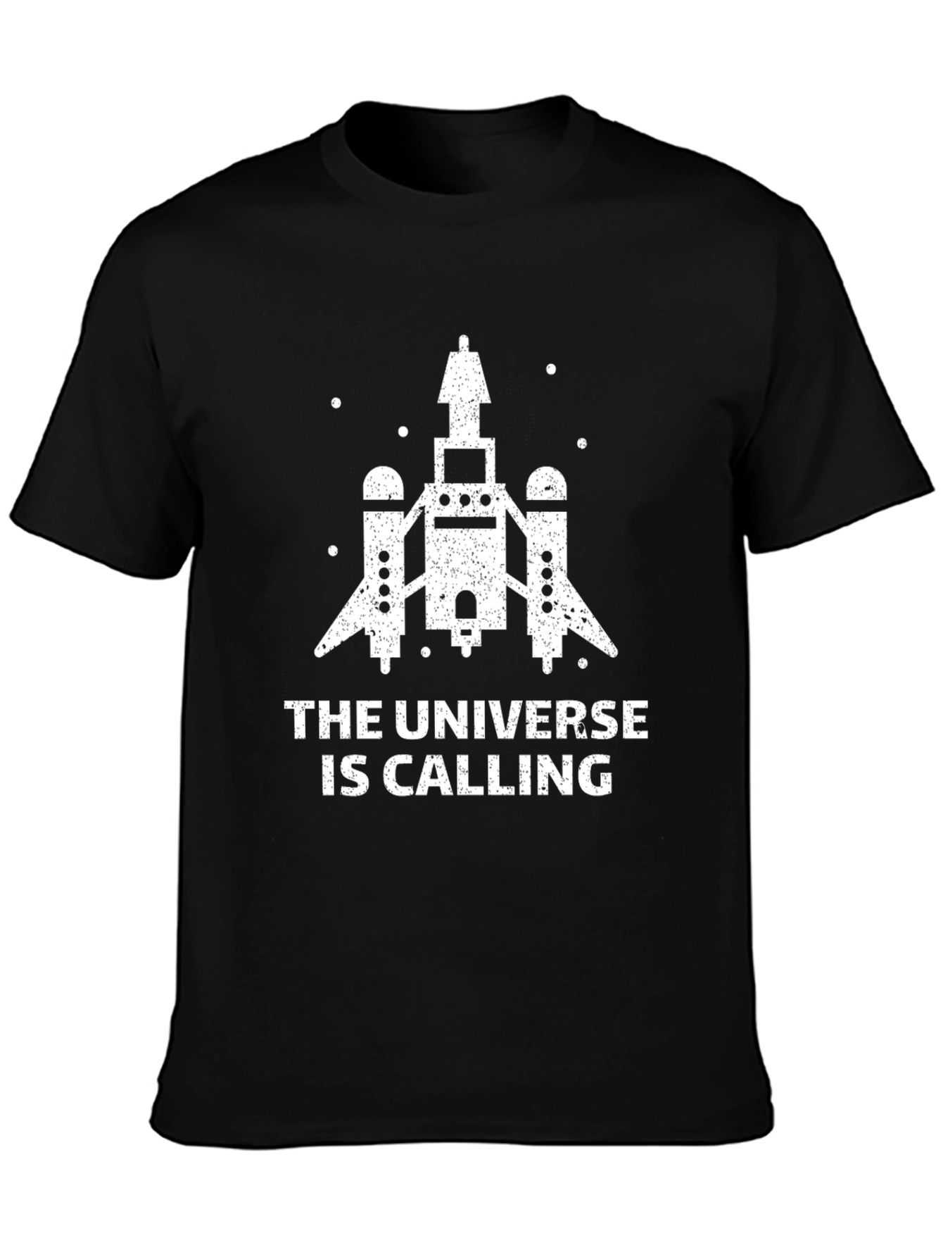 Universe Calling Graphic T-Shirt - Black