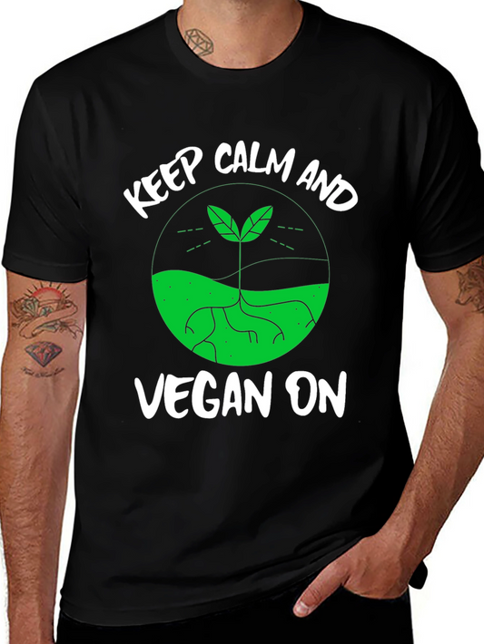Keep Calm and Vegan On T-Shirt