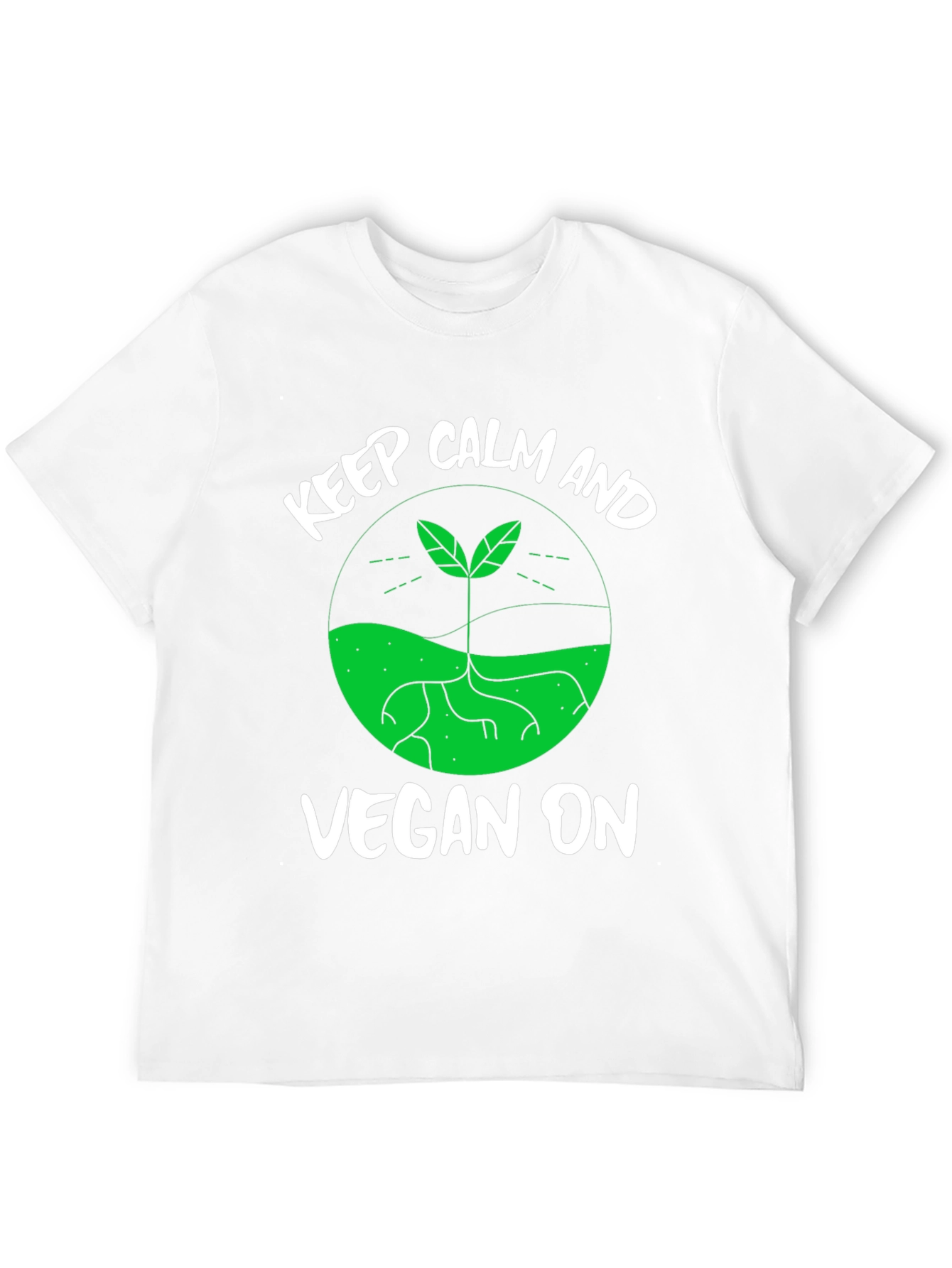 Keep Calm and Vegan On T-Shirt