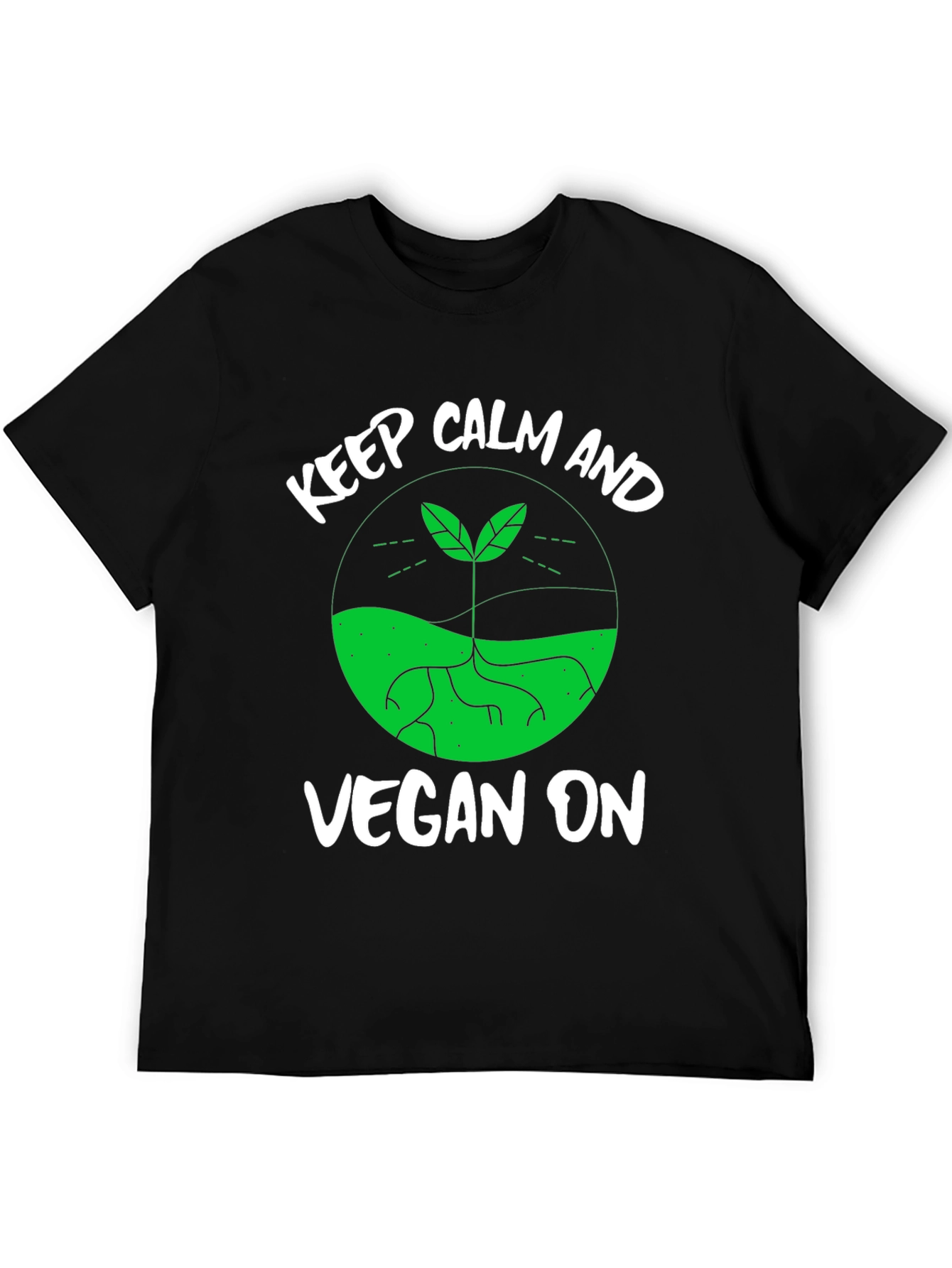 Keep Calm and Vegan On T-Shirt