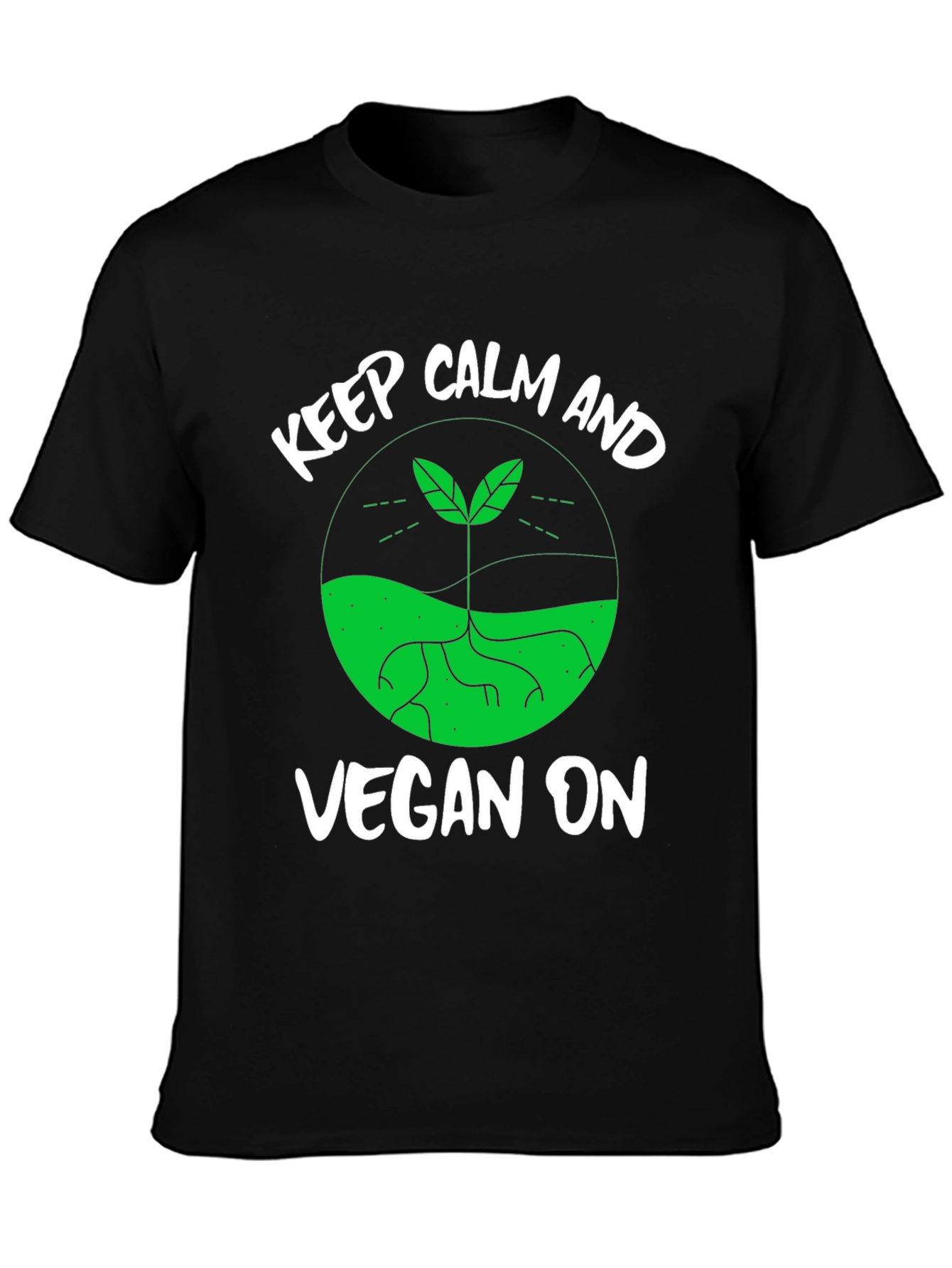 Keep Calm and Vegan On T-Shirt