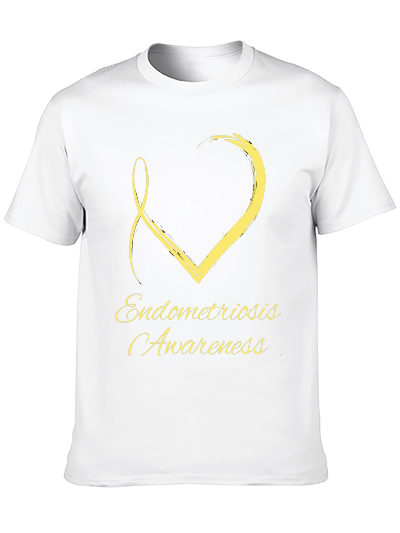 Endometriosis Awareness Ribbon Heart T-Shirt