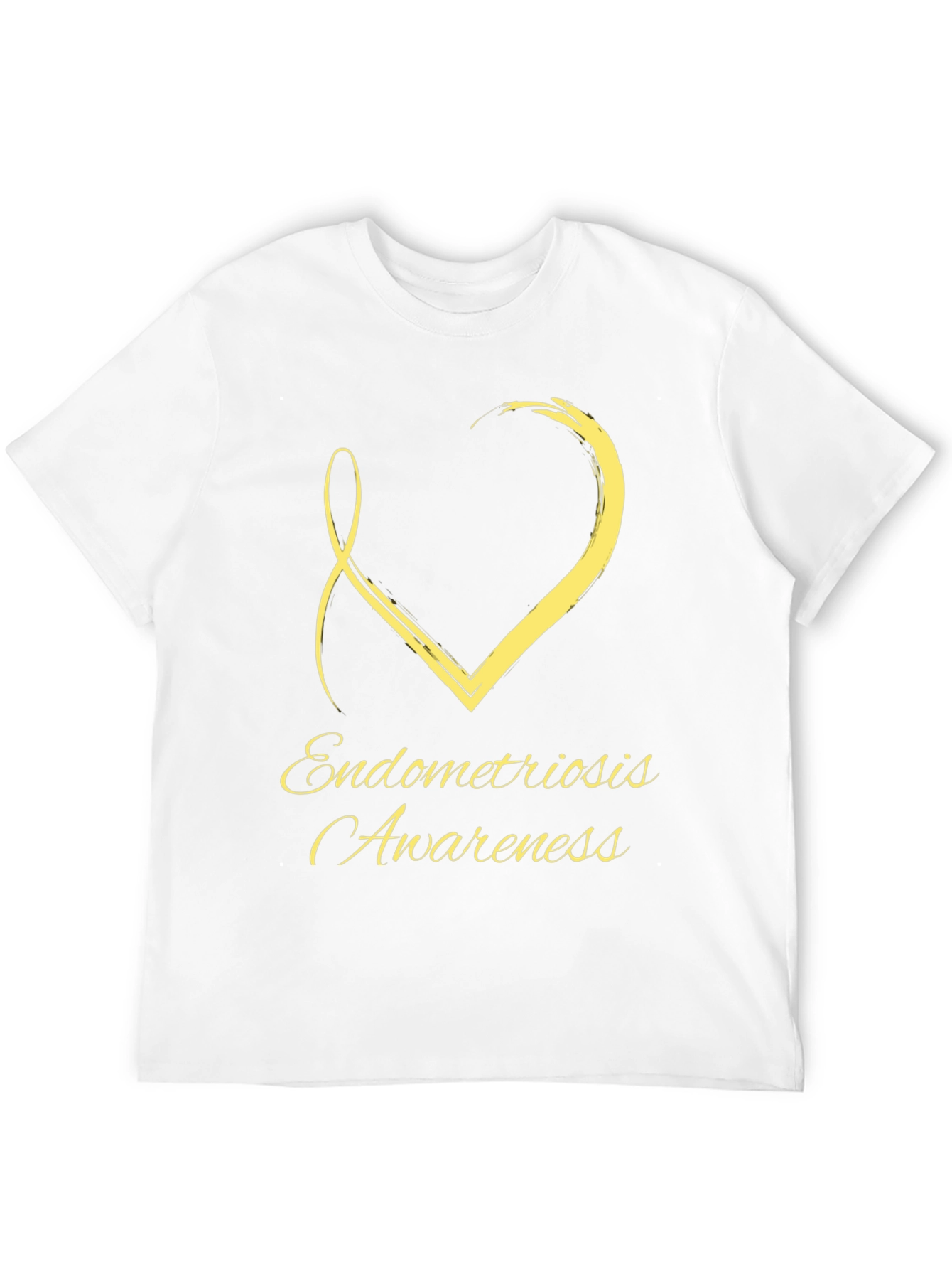 Endometriosis Awareness Ribbon Heart T-Shirt