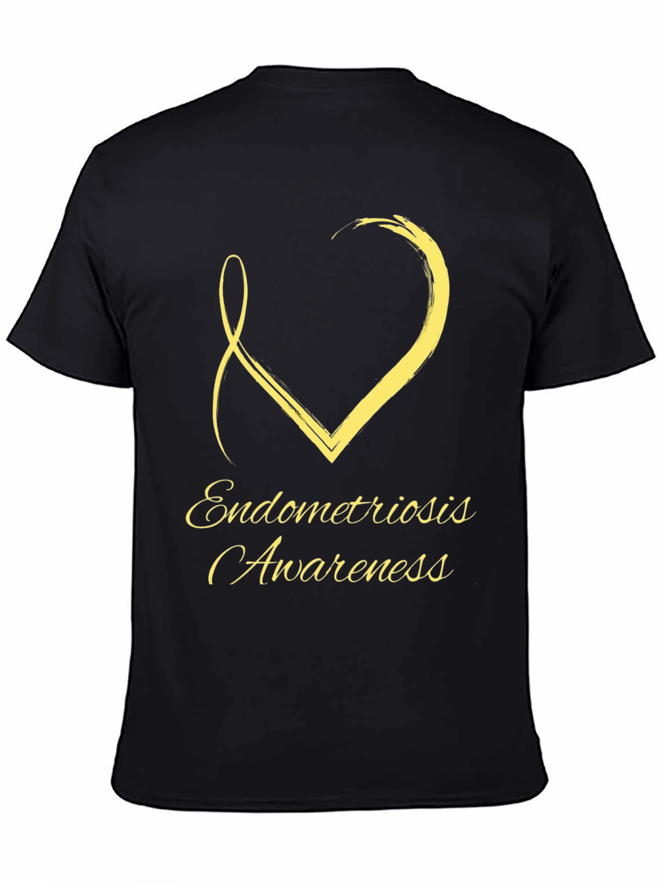 Endometriosis Awareness Ribbon Heart T-Shirt