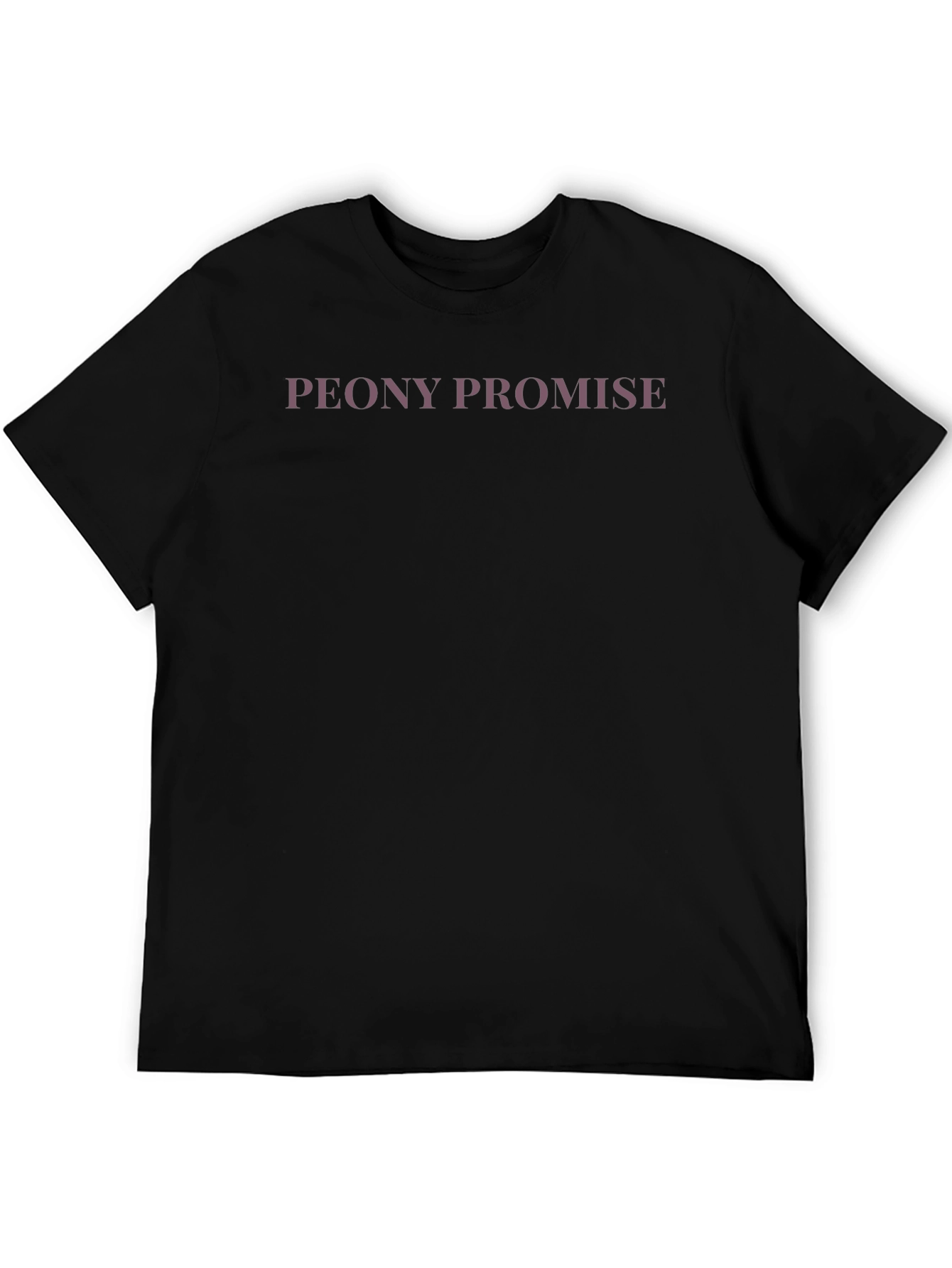 Peony Promise Black Graphic Tee