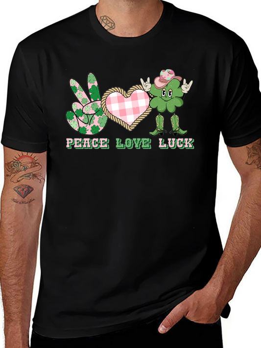 Peace Love Luck St. Patricks Day T-Shirt