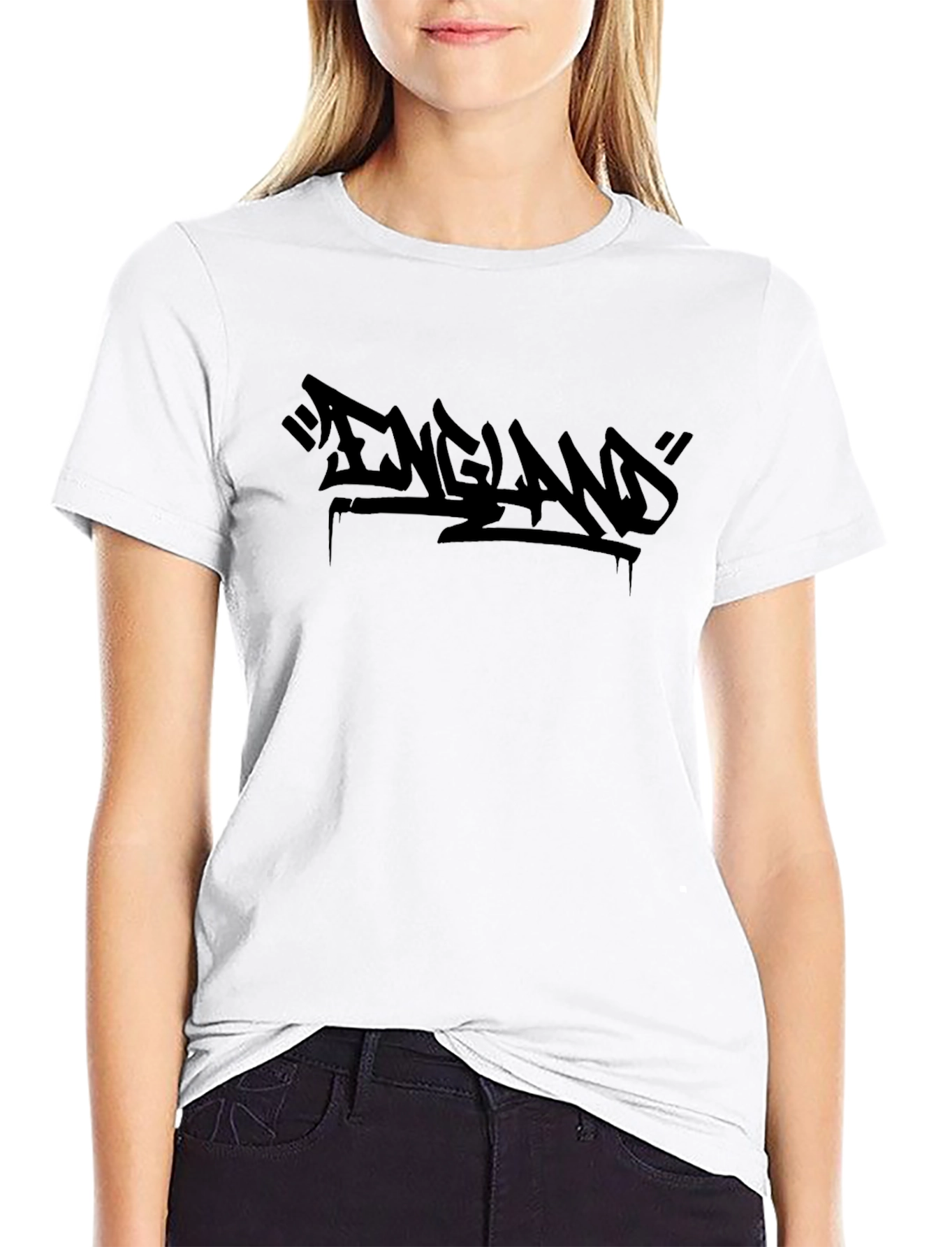 England Graffiti Style T-Shirt - Cool Urban Fashion