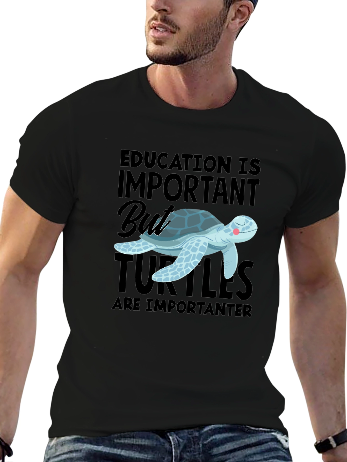 Education Important But Turtles Are Importanter T-Shirt