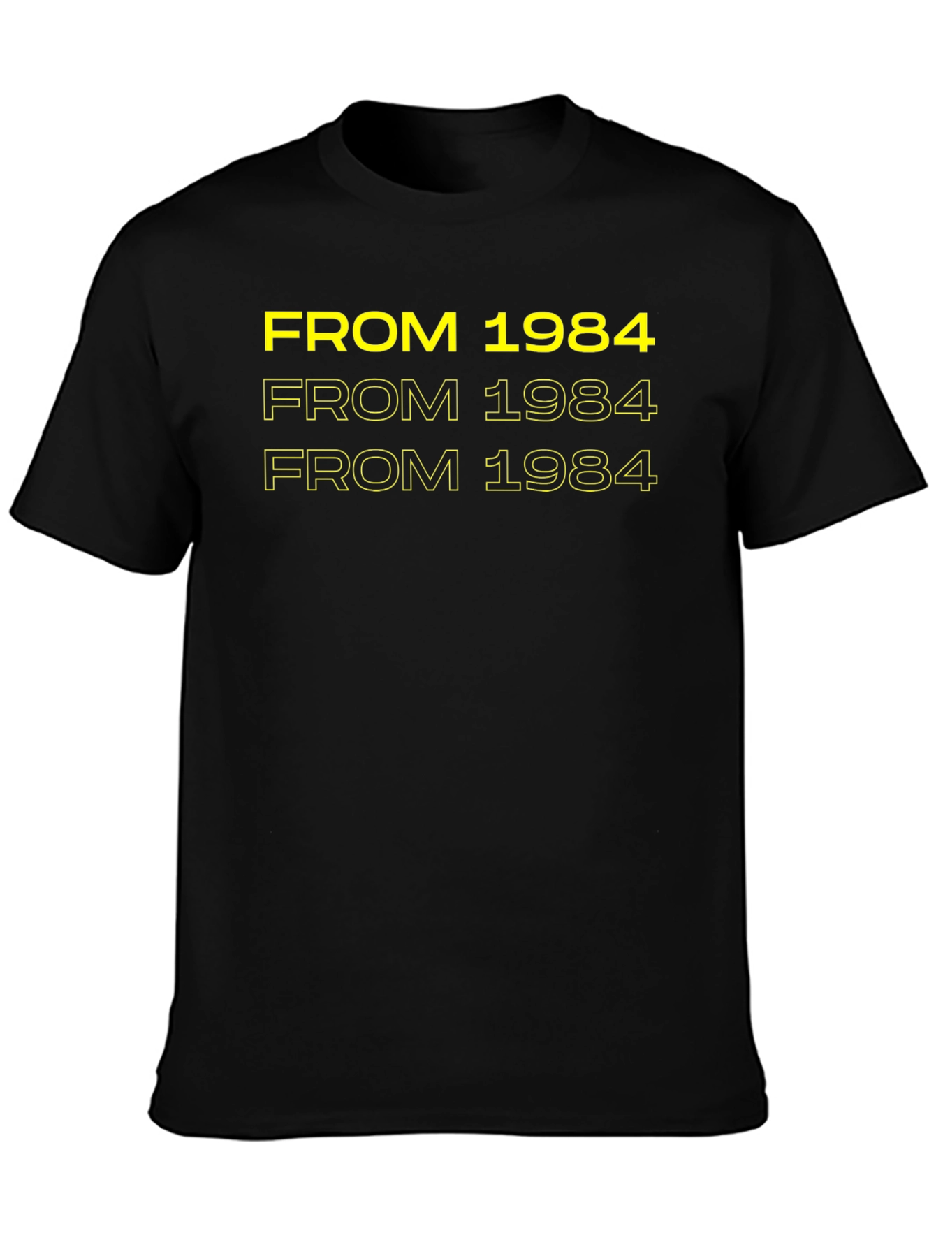 From 1984 Black Graphic Tee