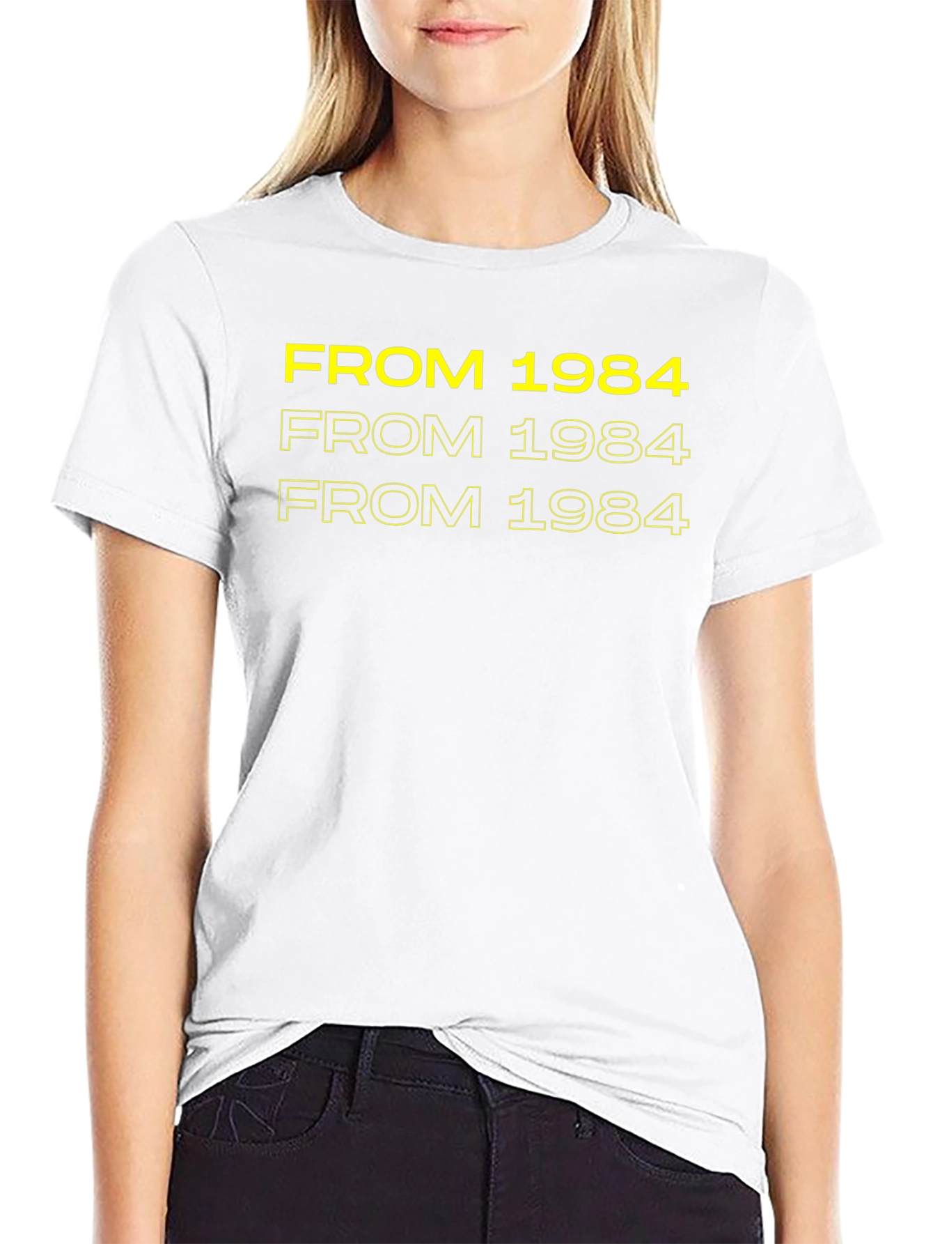 From 1984 Black Graphic Tee