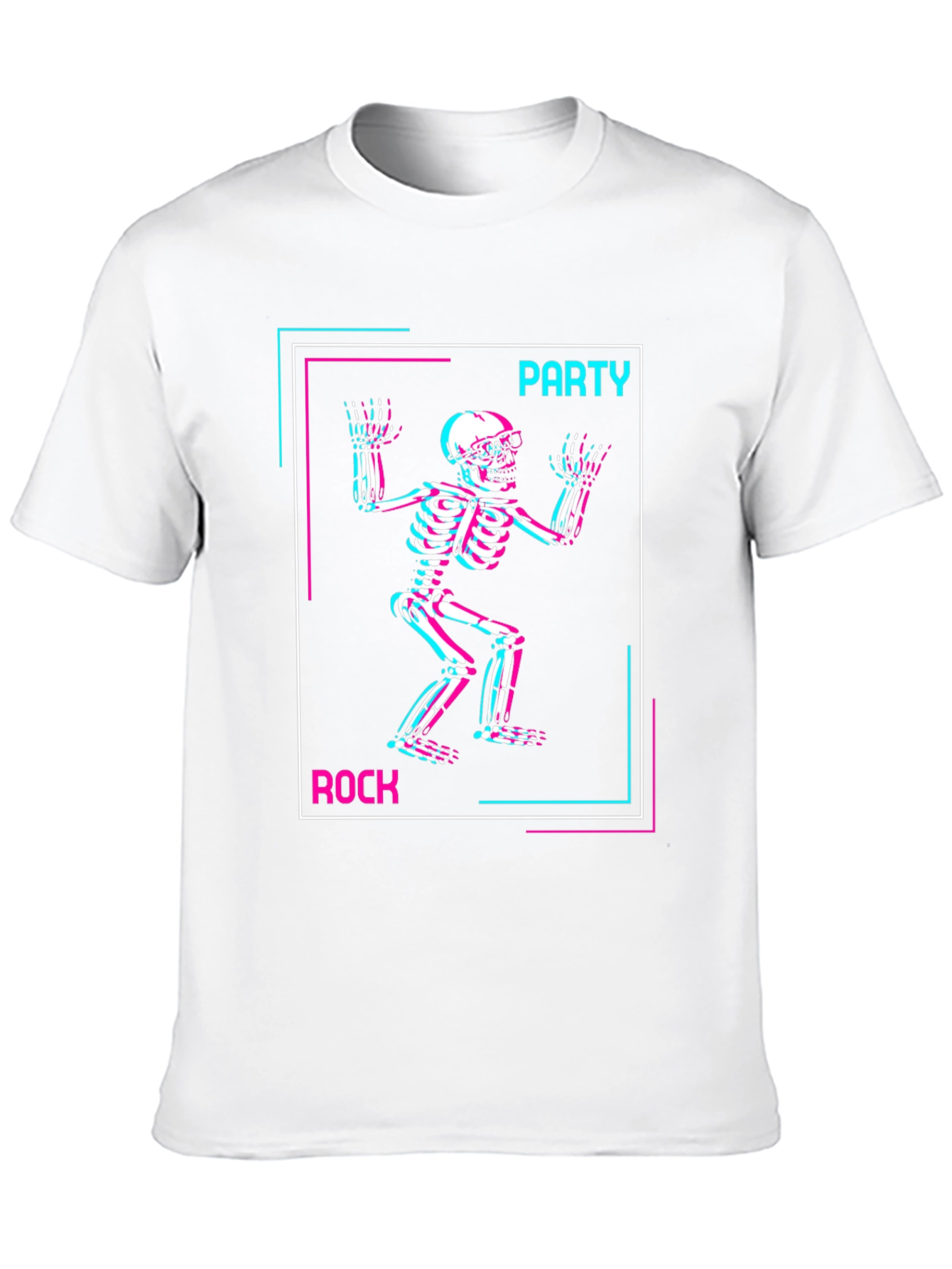Party Rock Skeleton Graphic T-Shirt