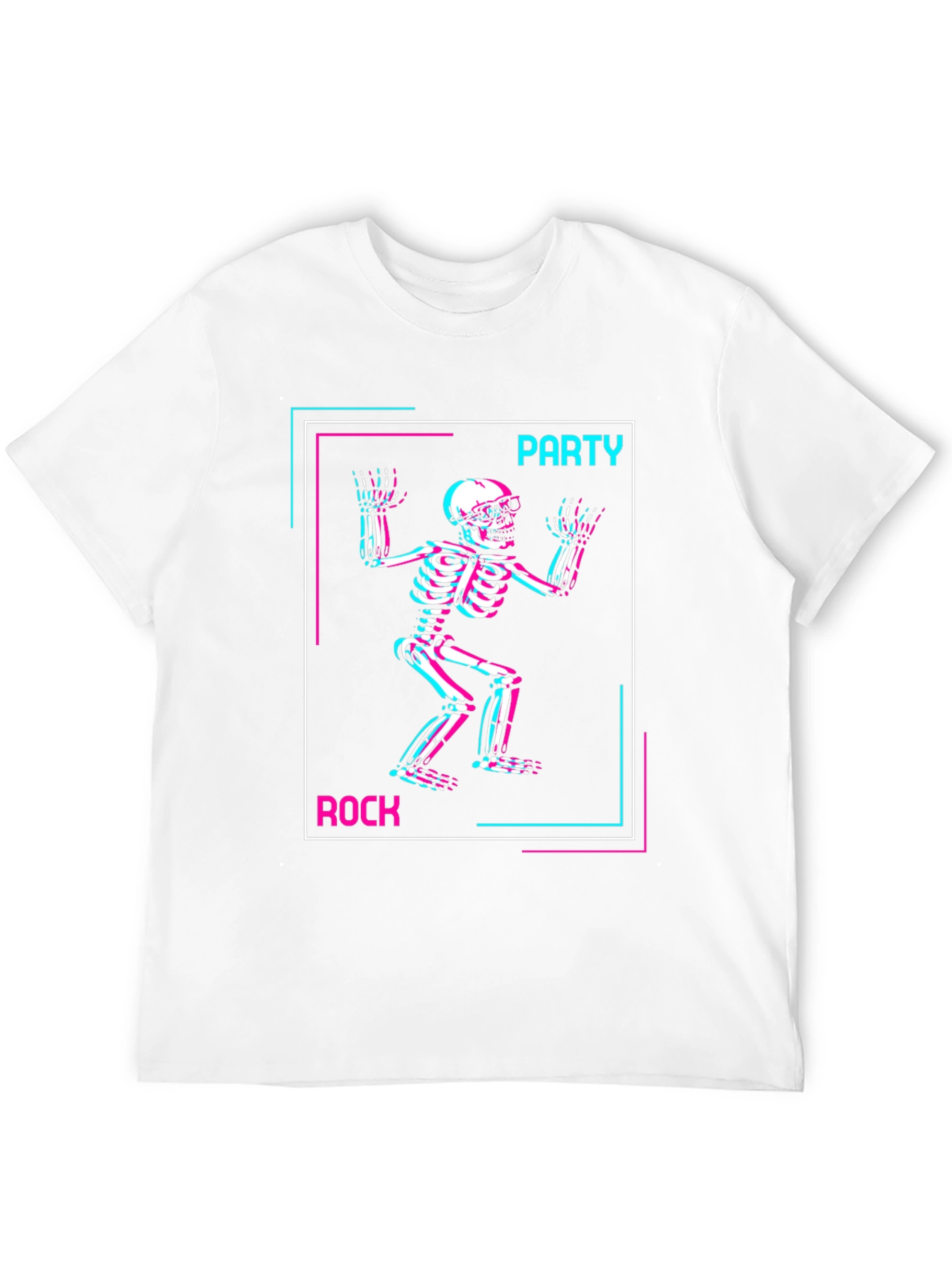 Party Rock Skeleton Graphic T-Shirt