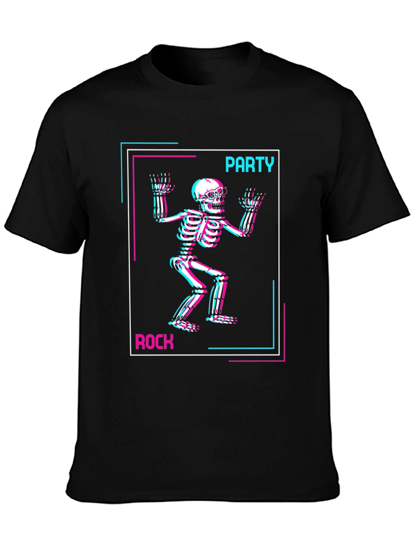 Party Rock Skeleton Graphic T-Shirt