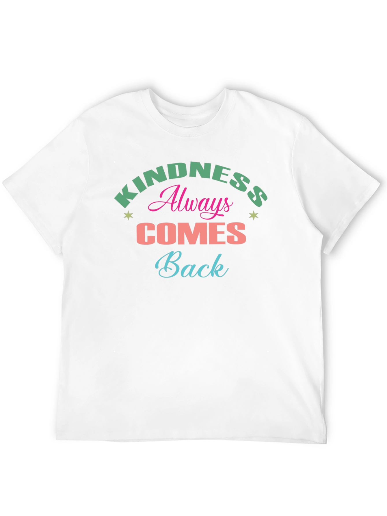 Kindness Always Comes Back Black Graphic Tee
