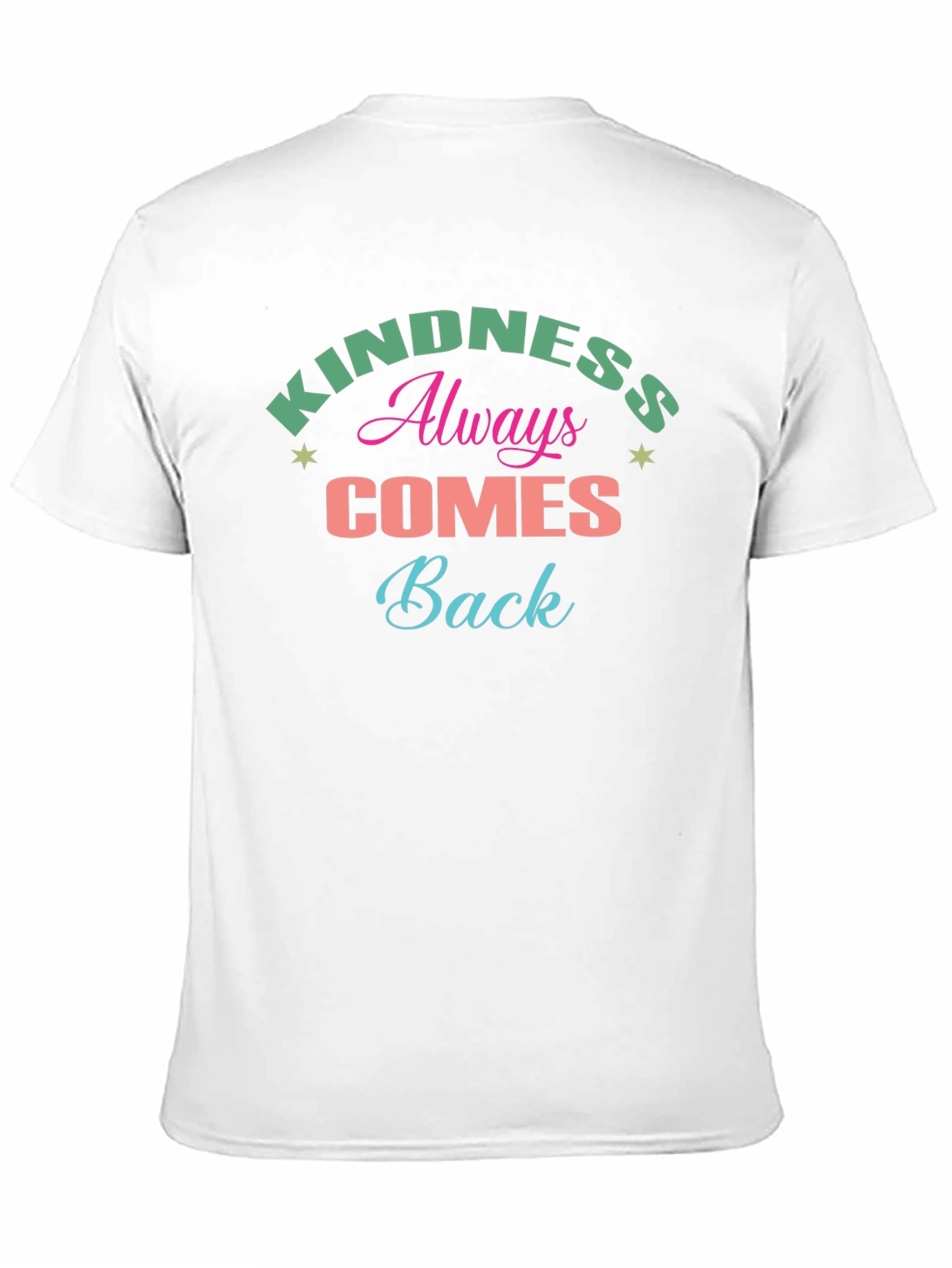 Kindness Always Comes Back Black Graphic Tee