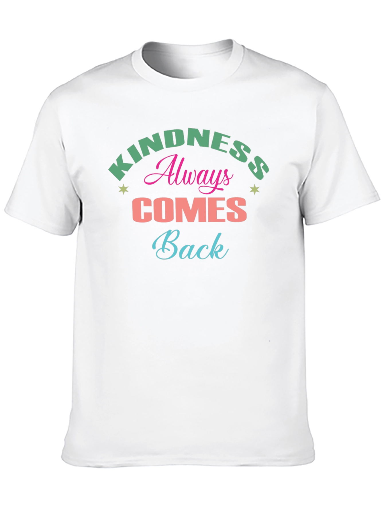 Kindness Always Comes Back Black Graphic Tee