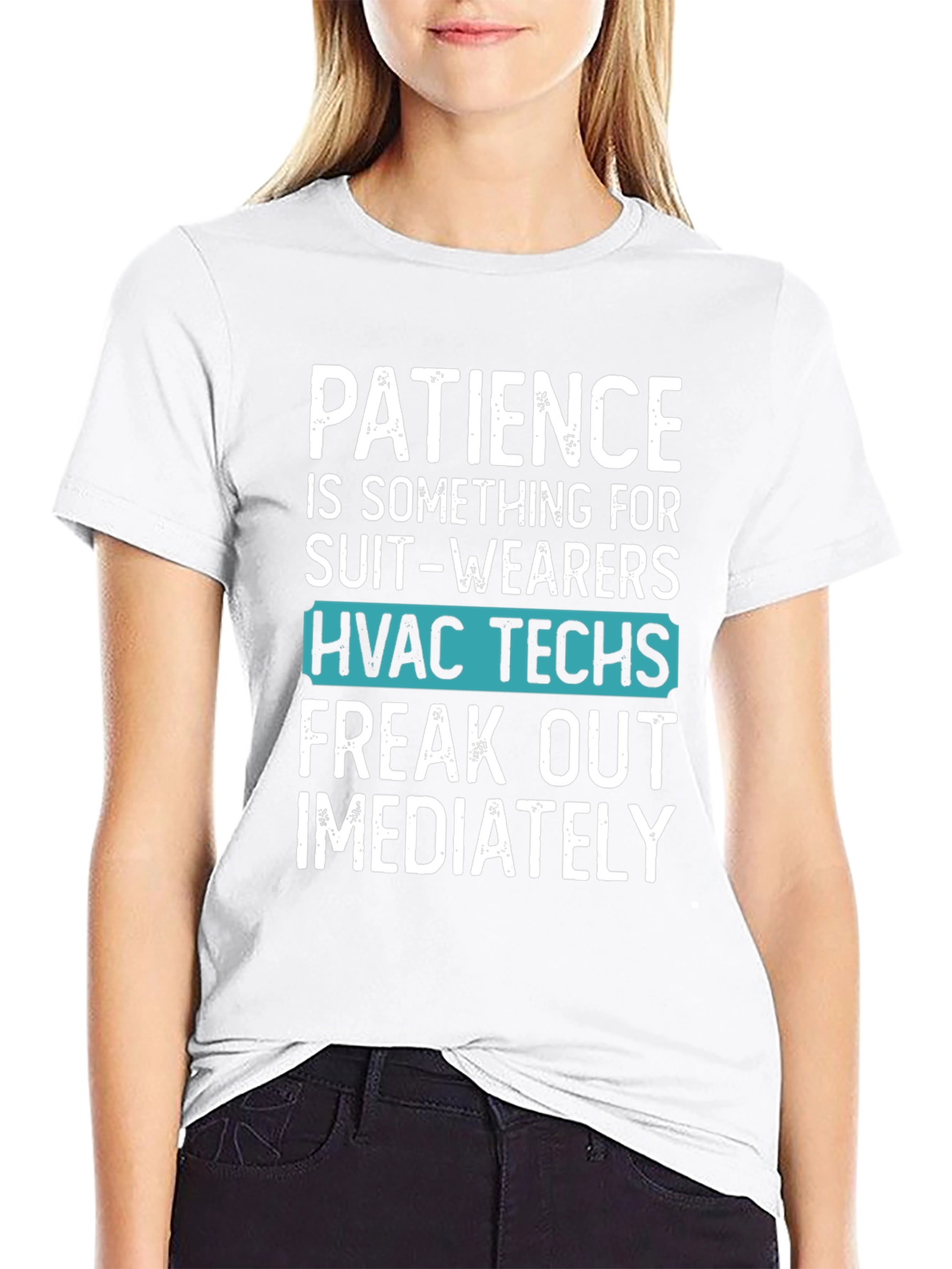 HVAC Techs Patience Graphic Tee - Black