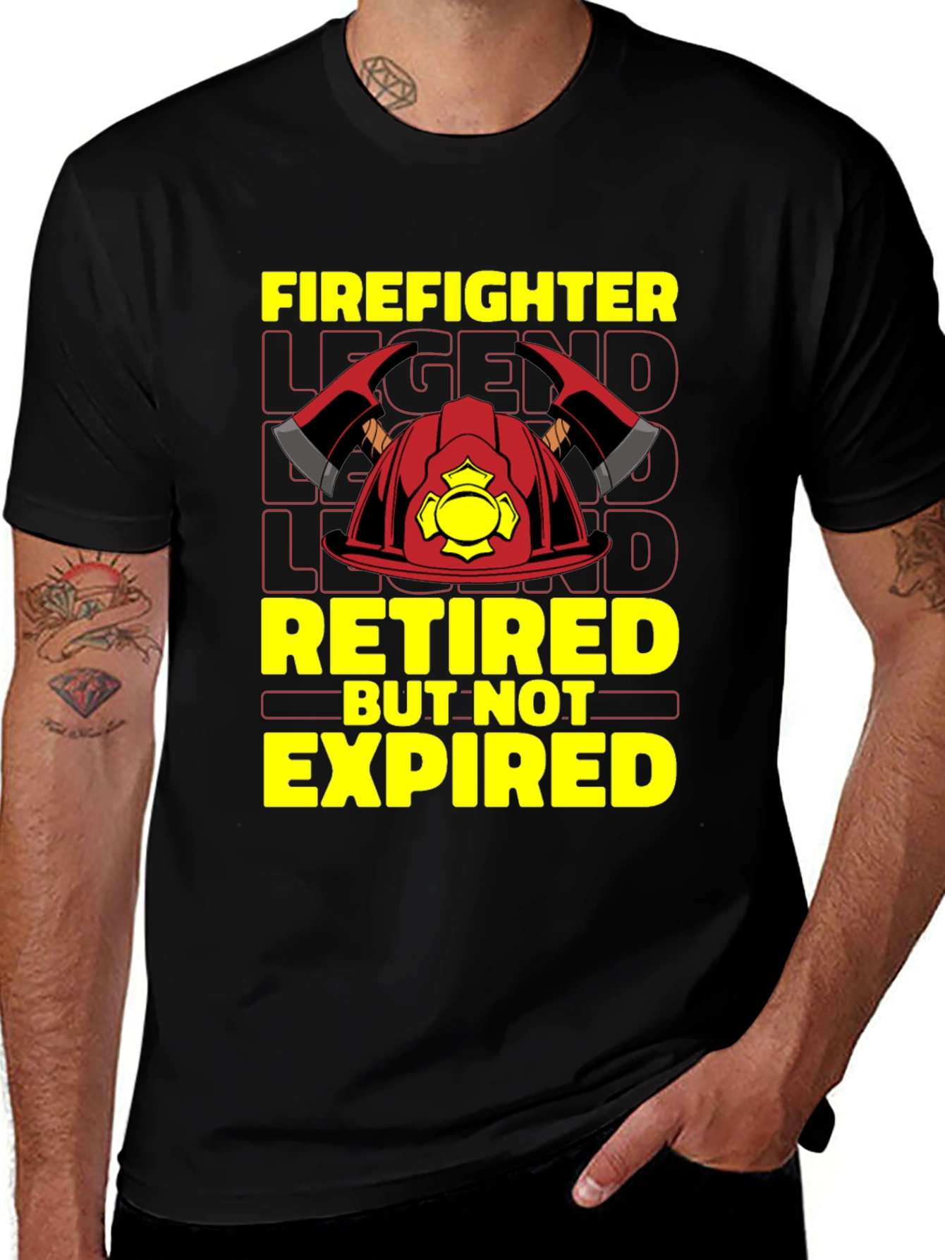 Firefighter Retired Legend Graphic Tee