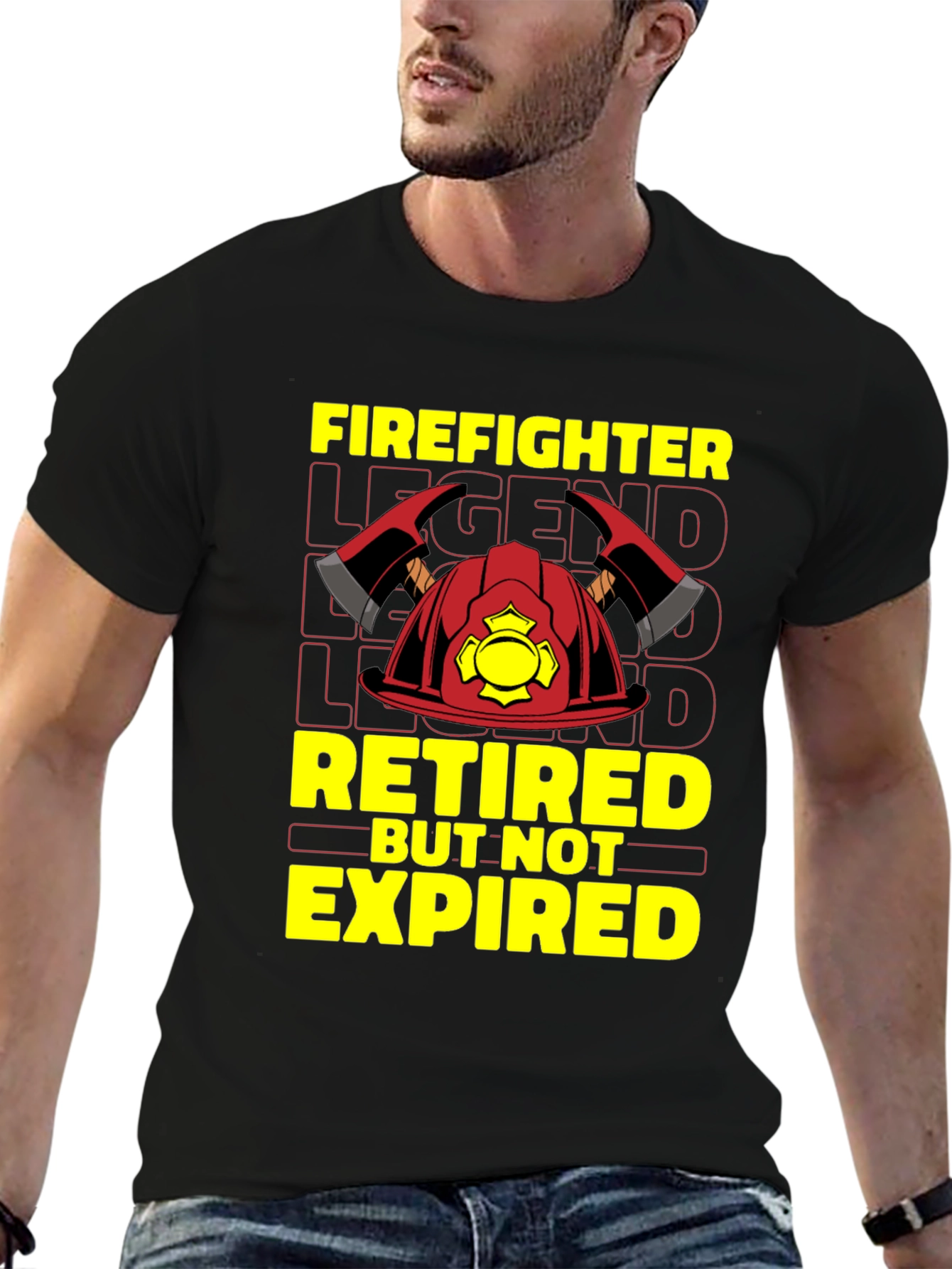 Firefighter Retired Legend Graphic Tee