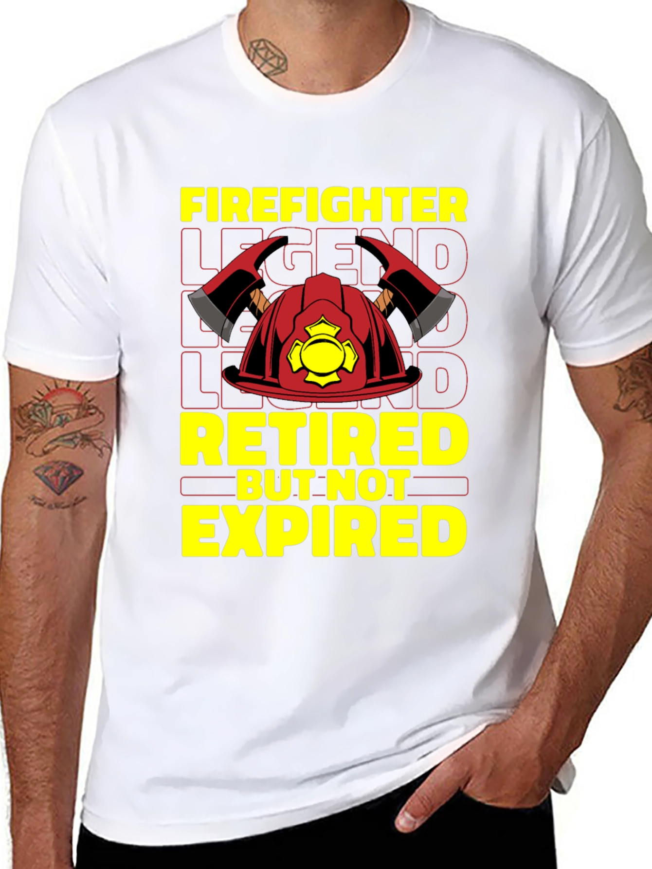 Firefighter Retired Legend Graphic Tee